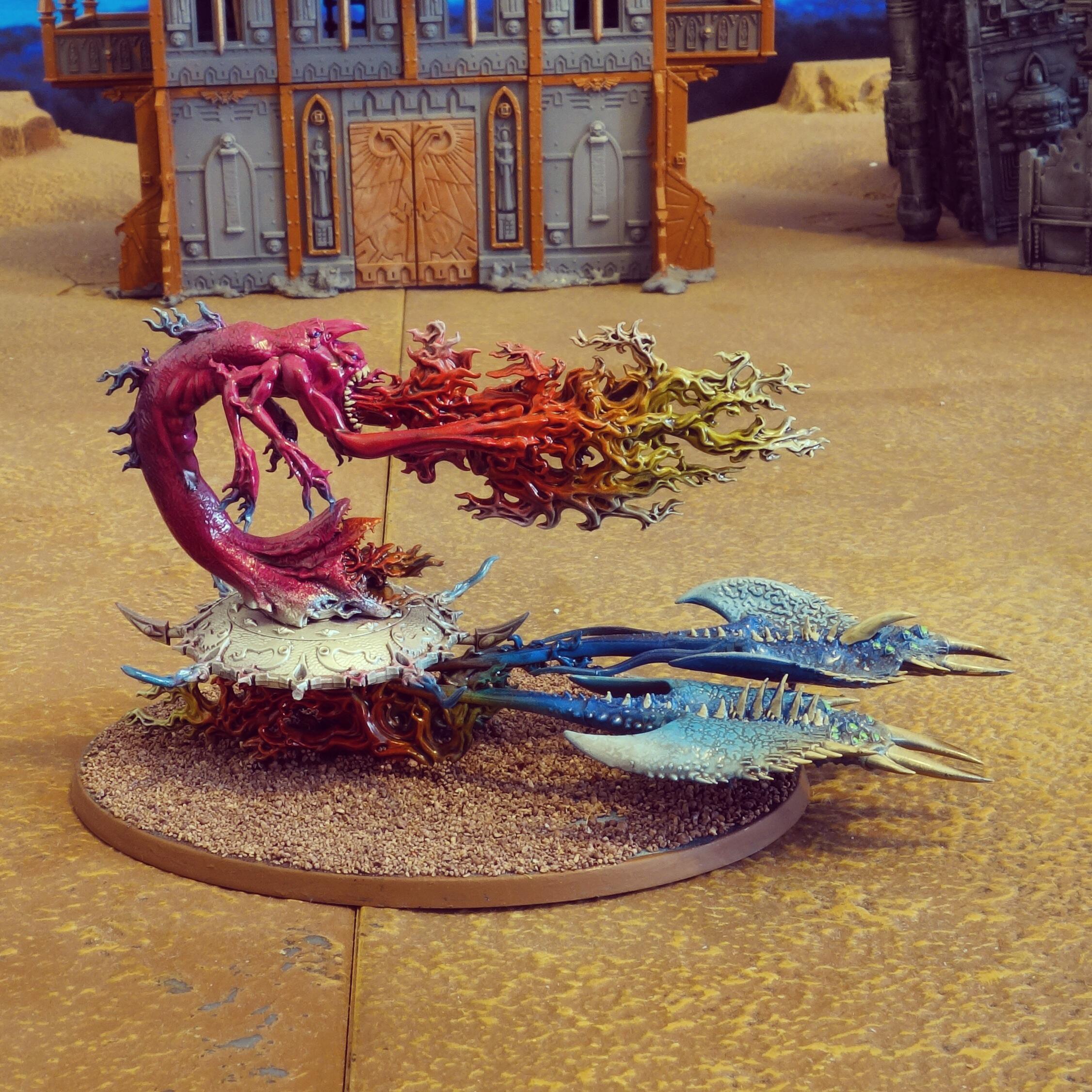 Burning chariot