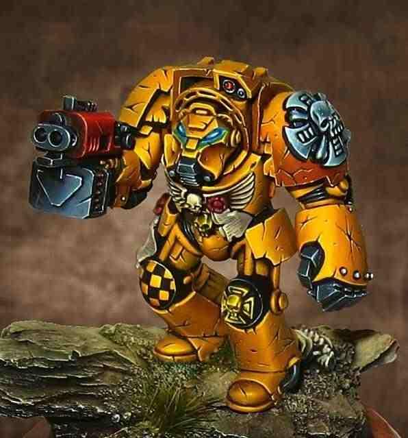 Awesome, Crimson Fists, Space Marines, Terminator Armor, Warhammer 40,000