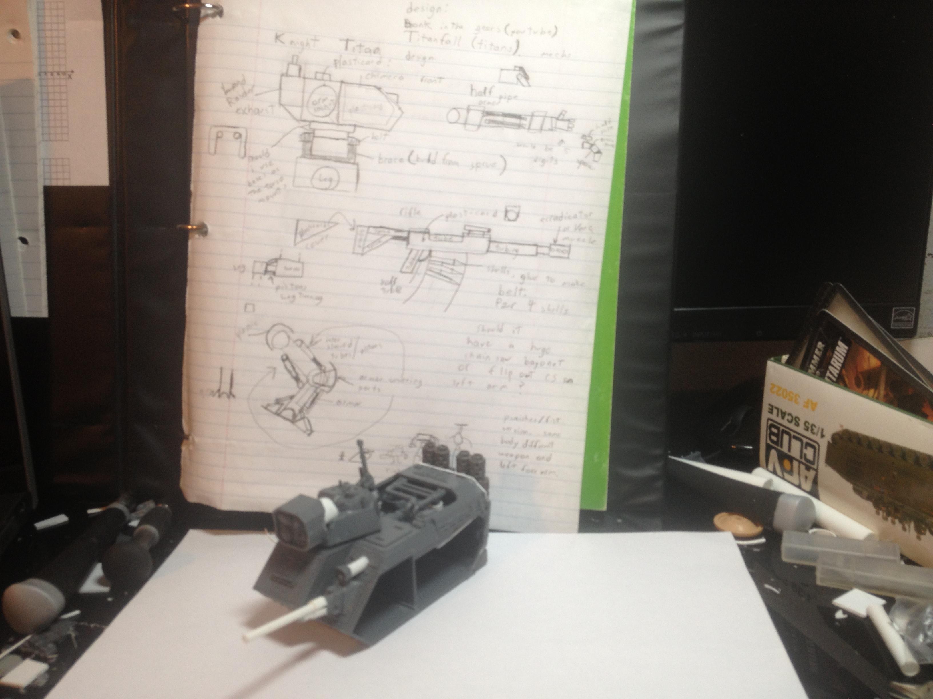Mark 1 torso WIP and blueprints