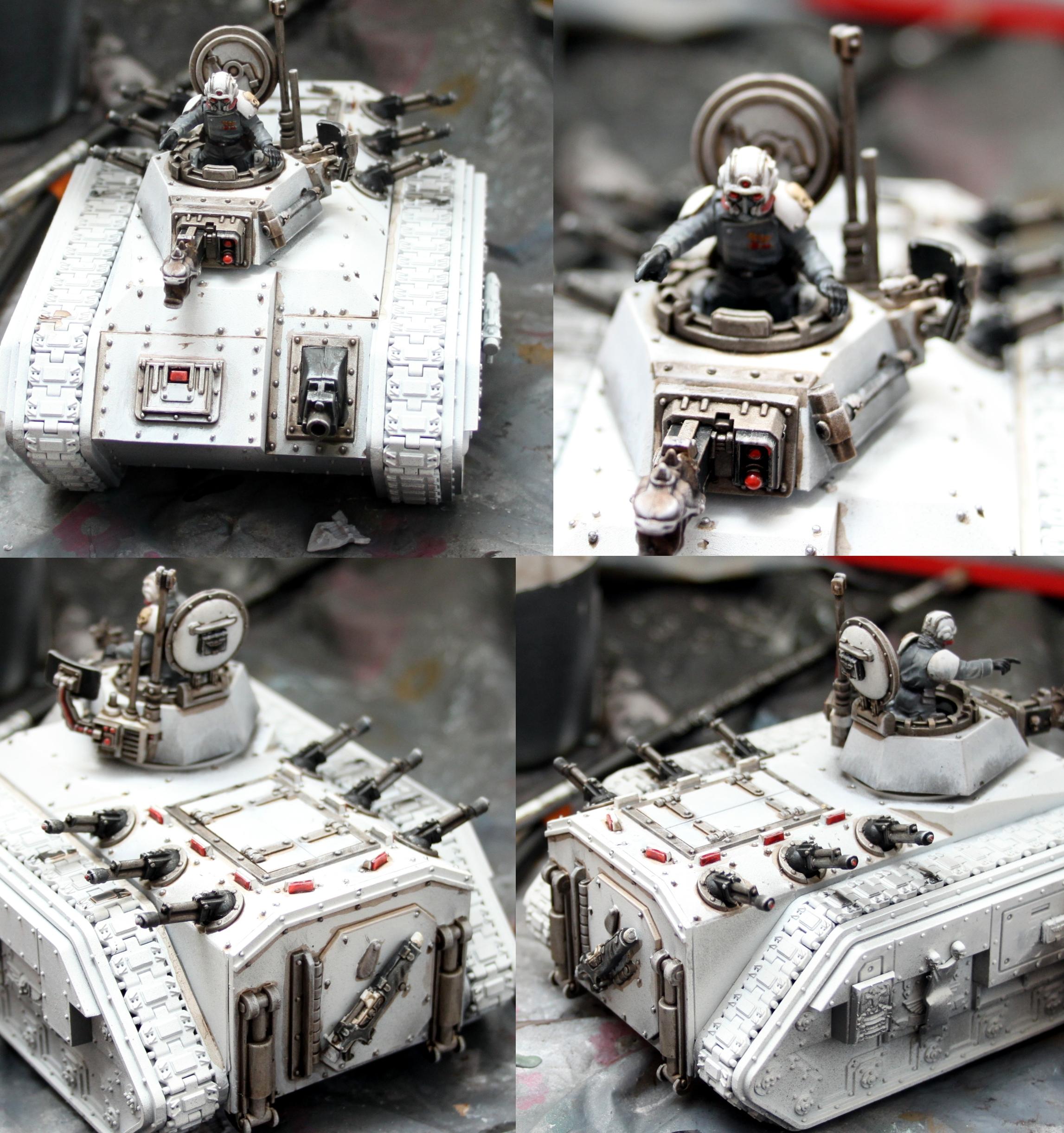 Chimera, Imperial Guard, Warhammer 40,000, White, Work In Progress