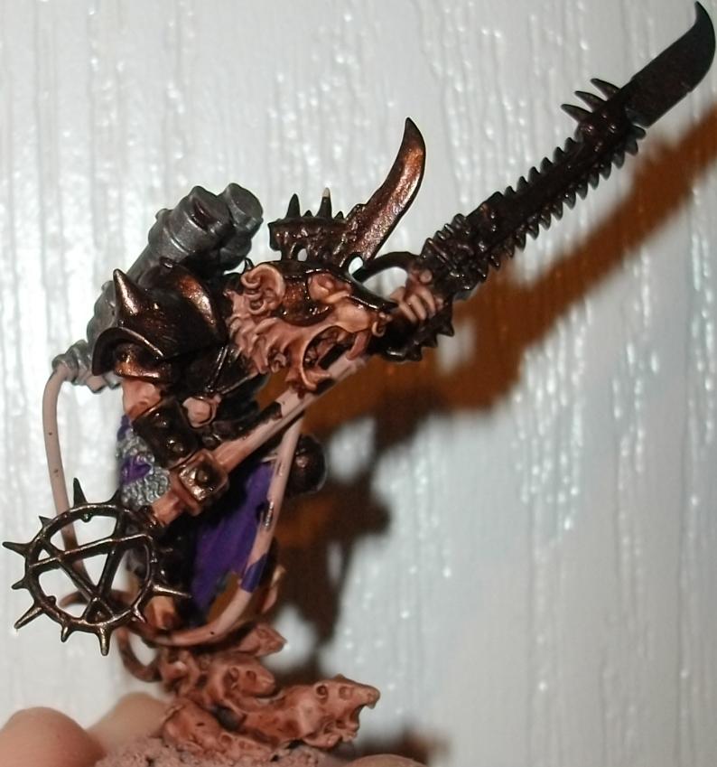 Clan Skryre, Conversion, Doomblade, Paint In Progress, Pip, Skaven, Skryre, Warhammer Fantasy, Warlord, Work In Progress