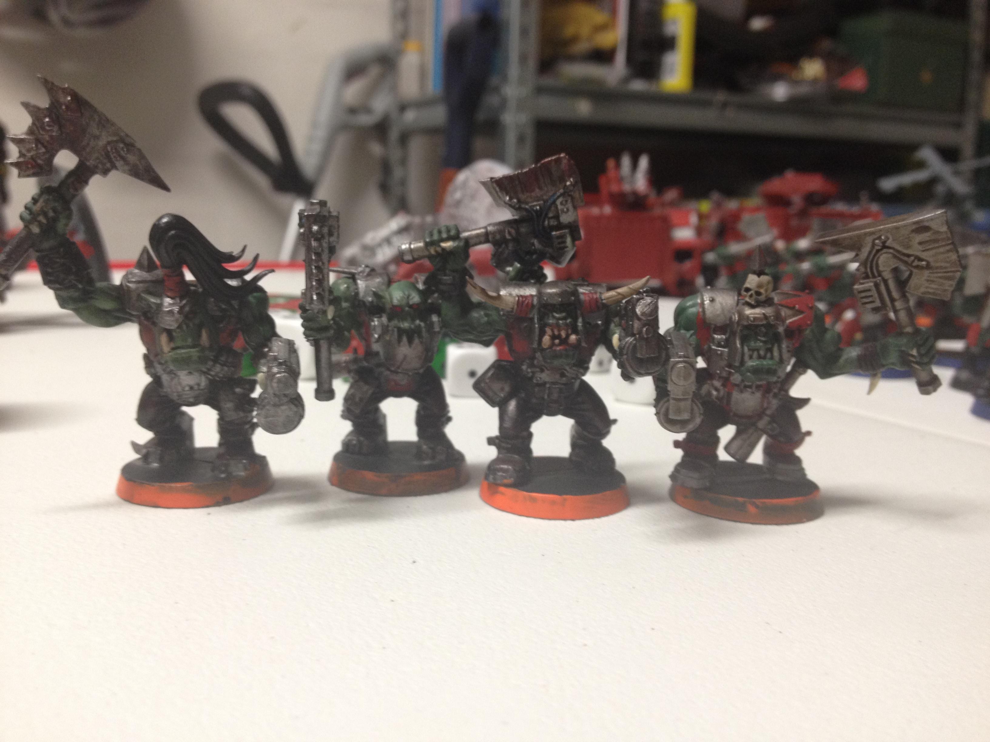the four nobz I've gotten around to painting, out of 10