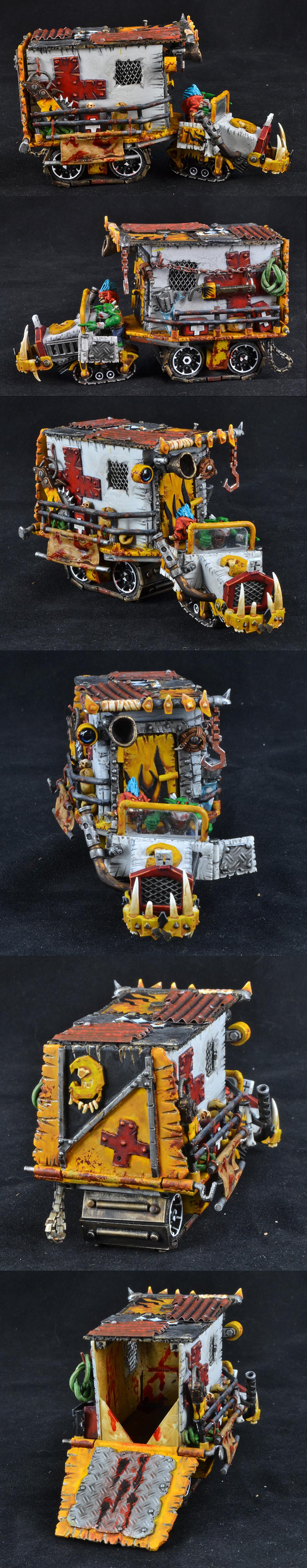 Bad Moons, Cambulance, Nob Bike, Orks, Pain Boy, Warhammer 40,000