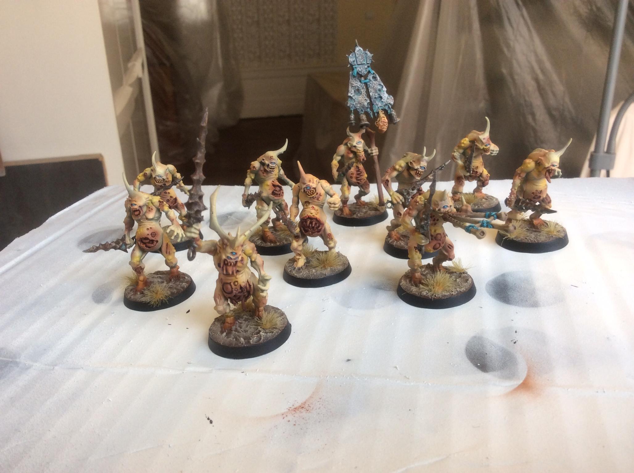 Airbrush, Daemons, Plaguebearer Mk2 - Squad