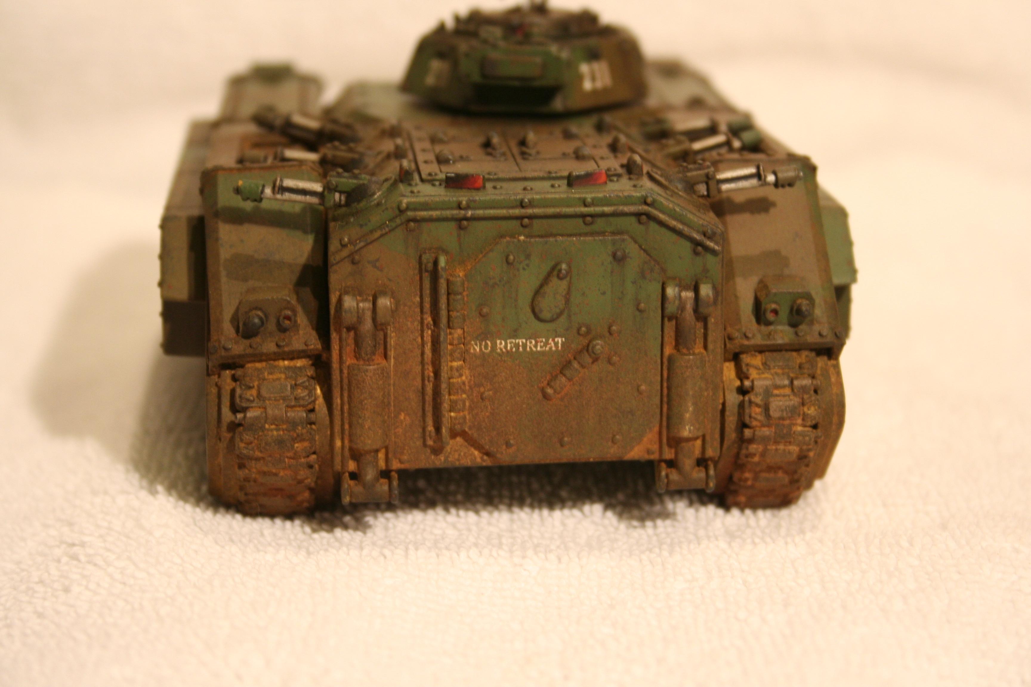 Astra Militarum, Chimera, Imperial Guard, Weathered - Chimera, Rear ...