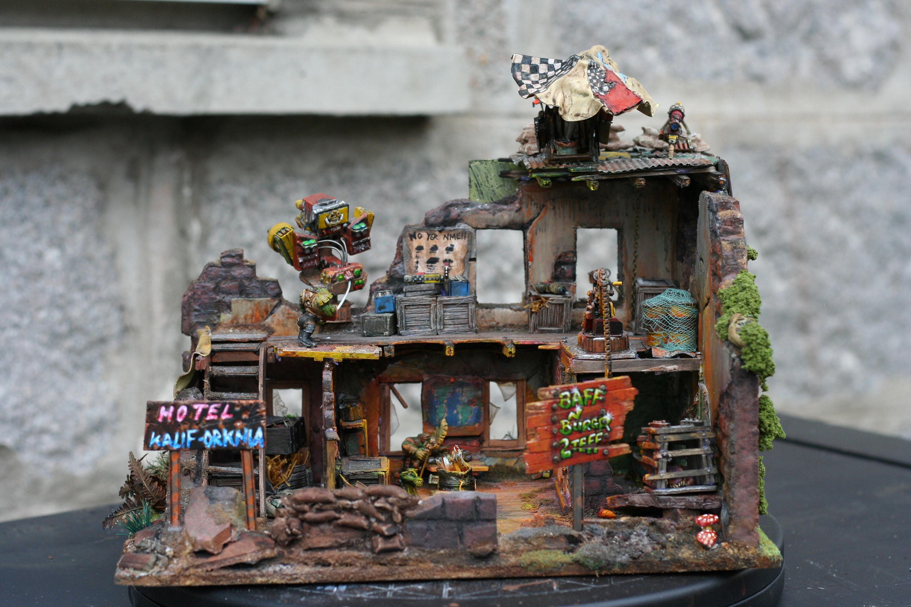 Diorama, Humor, Orks, Terrain