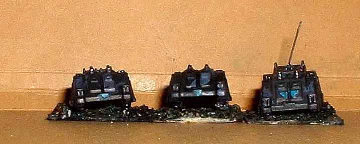 6mm, Epic, Imperium, Transports C Platoon 7th Company 182nd Hrin Wardens