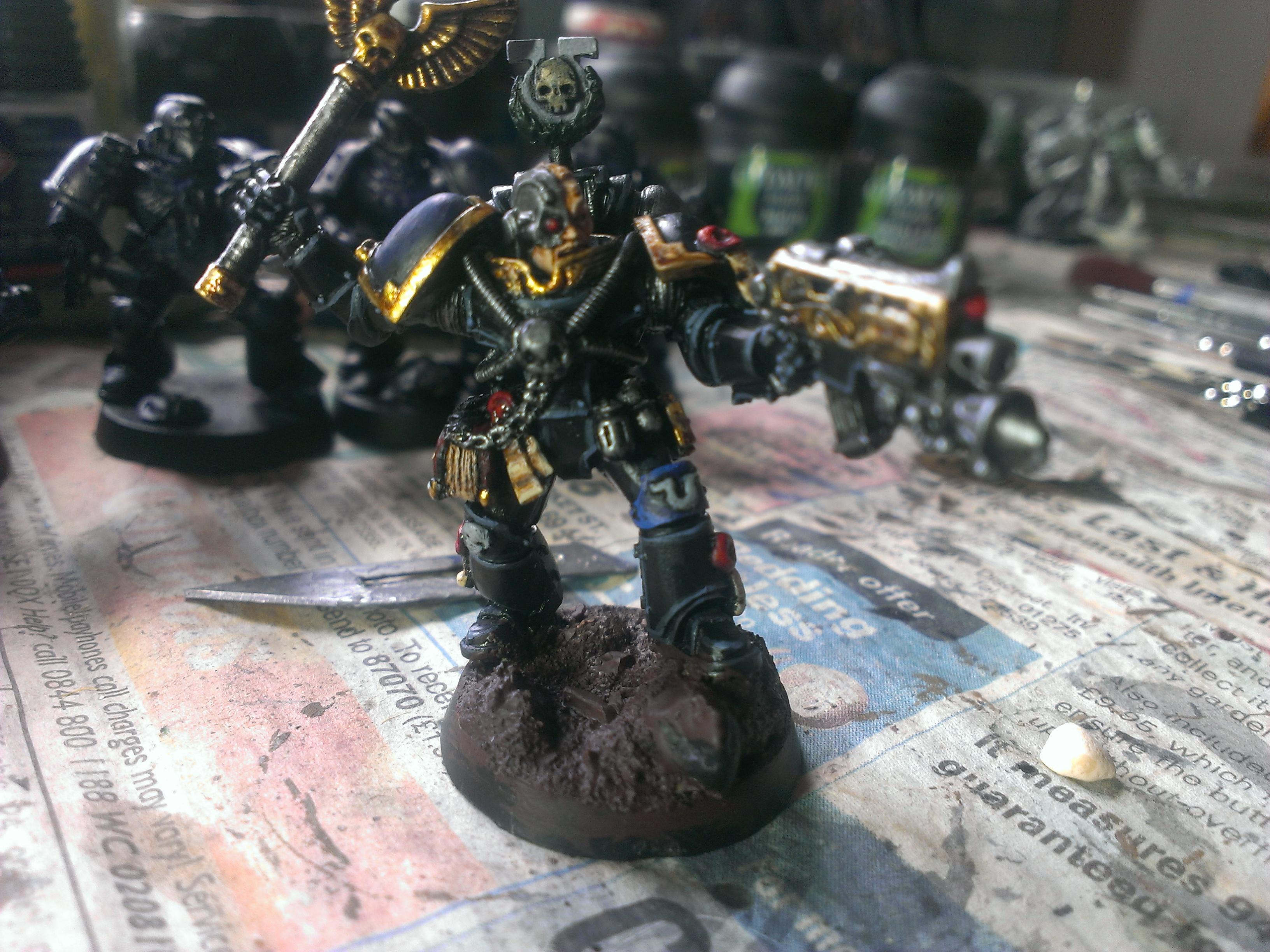 Cassius, Chaplin, Space Marines, Ultramarines, Work In Progress
