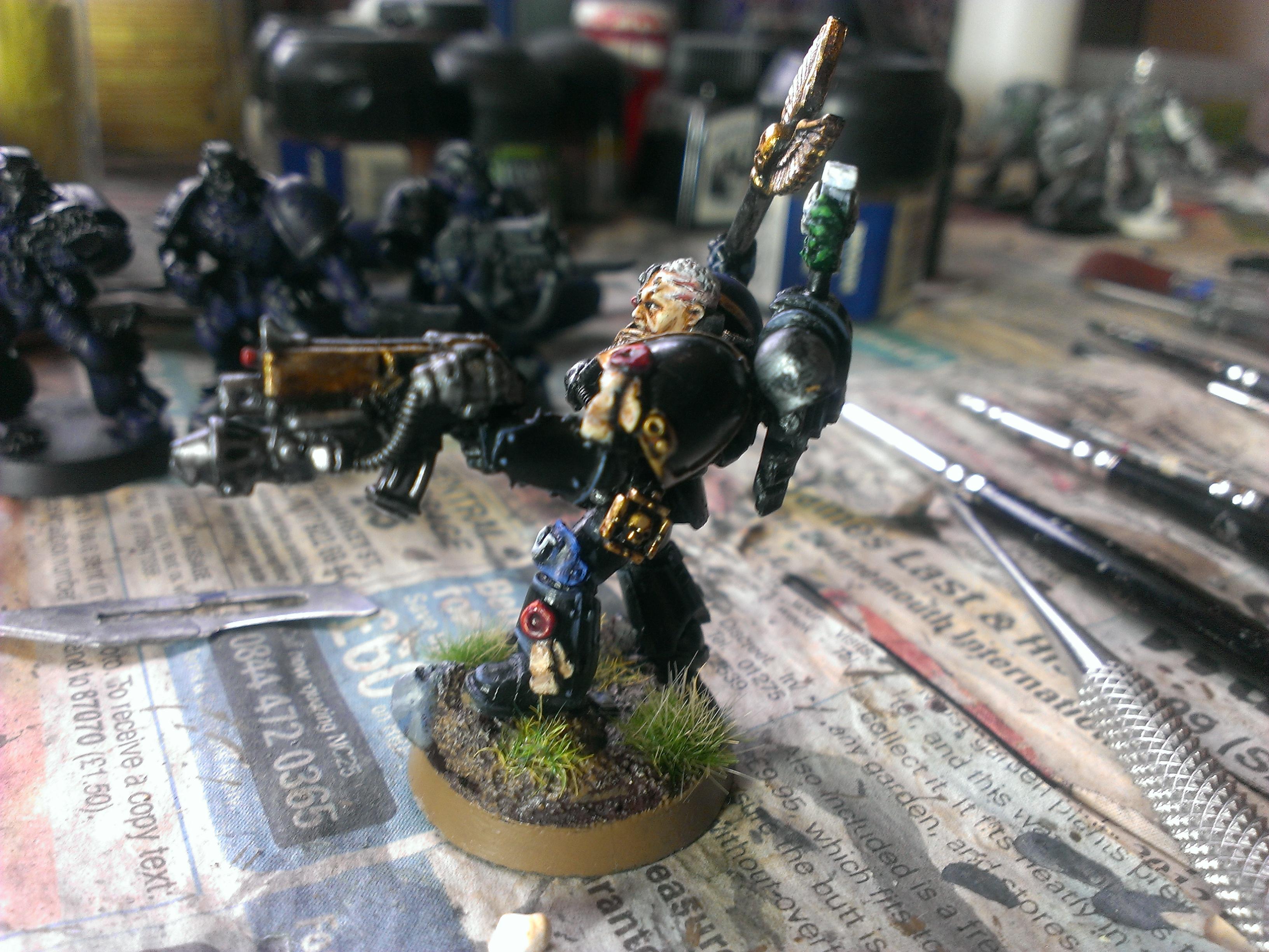 Cassius, Chaplin, Space Marines, Ultramarines, Work In Progress