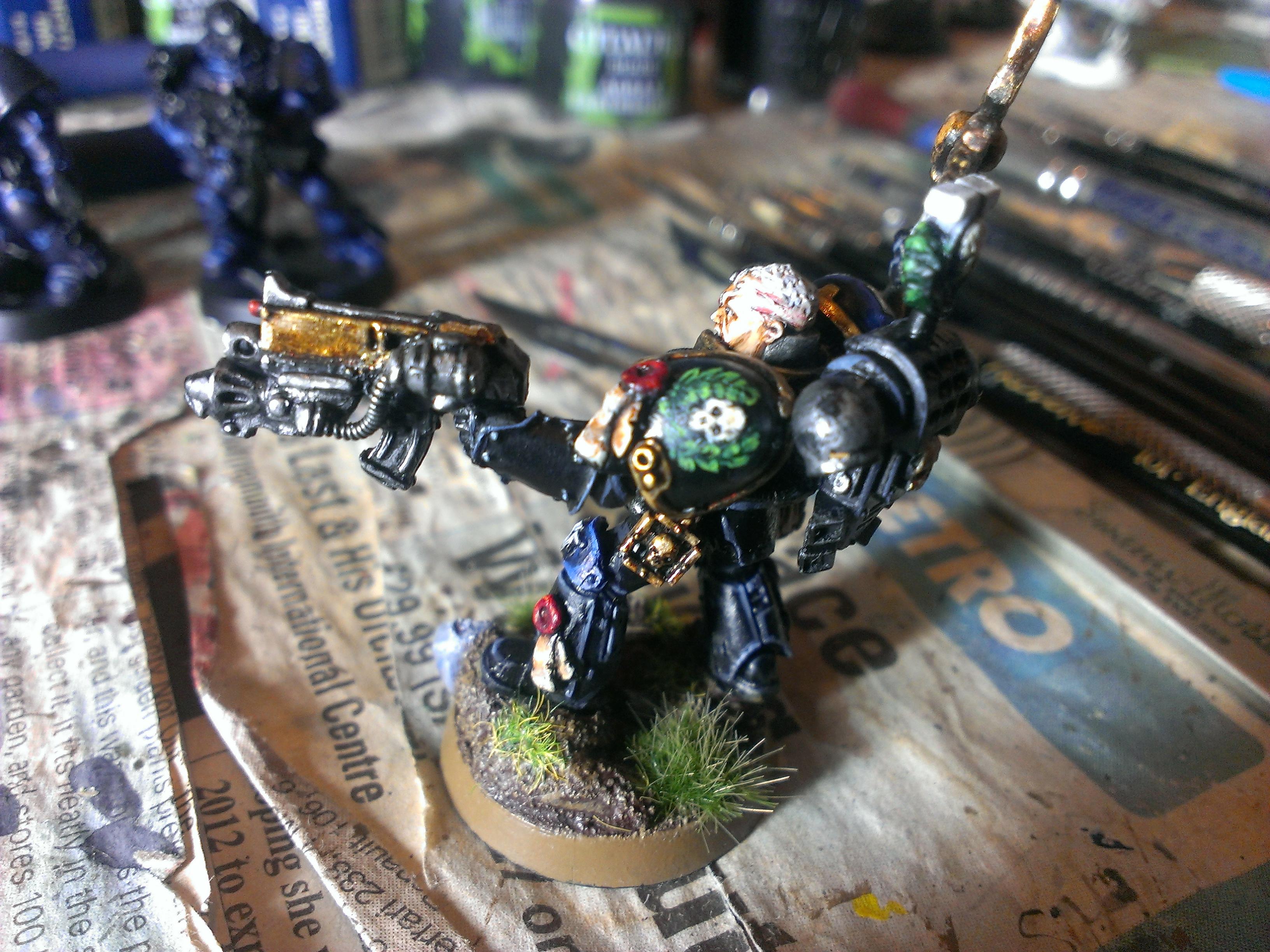 Cassius, Chaplin, Space Marines, Ultramarines, Work In Progress