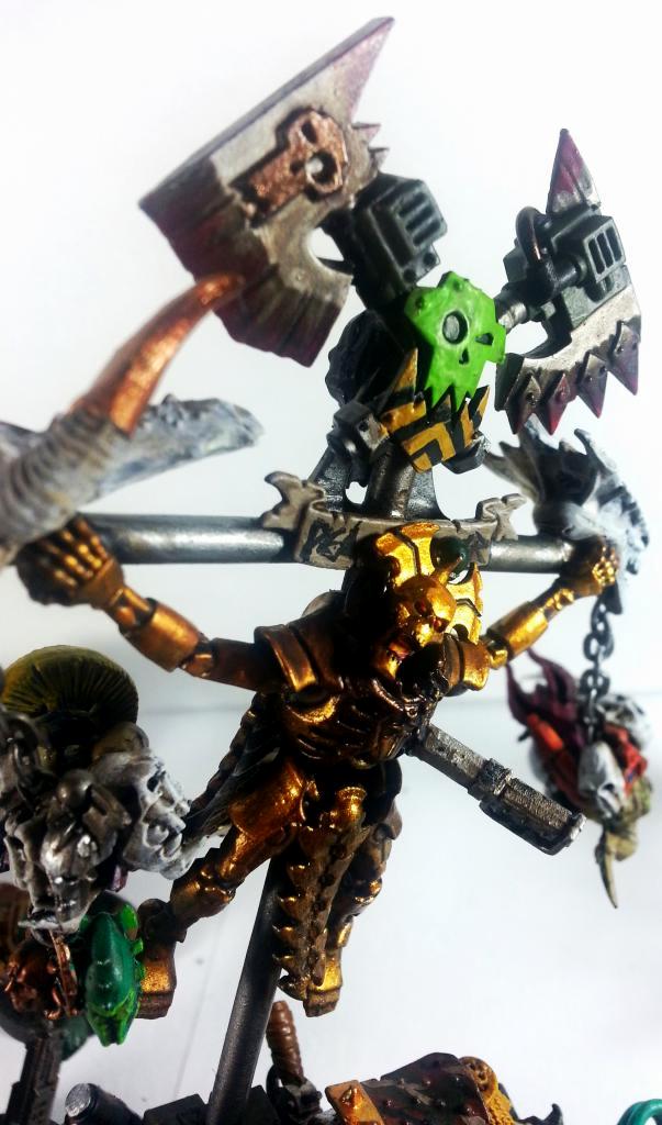 Blood Axe, Boss Pole, Bosspole, Clan, Commissar, Gold, Greatcoat, Leader, Necron Overlord, Necrons, Orks, Overlord, Power Klaw, Warboss