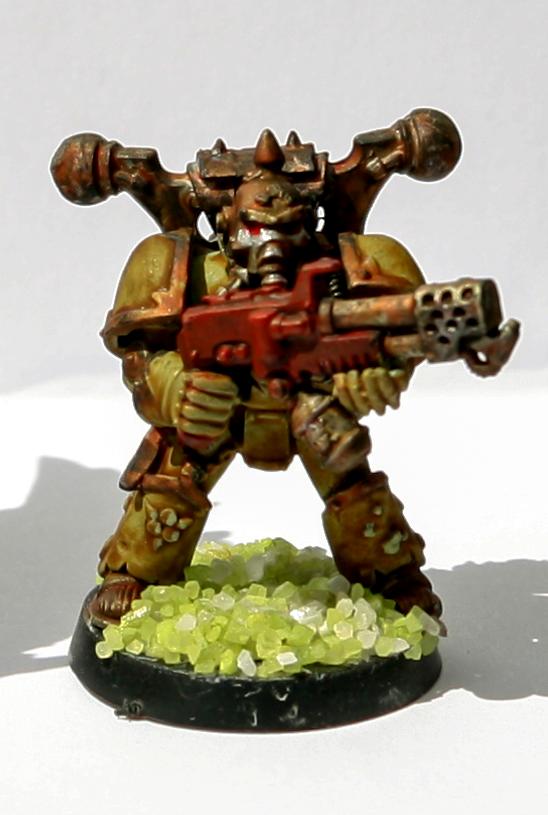 Paint Scheme test for Plague Marines
