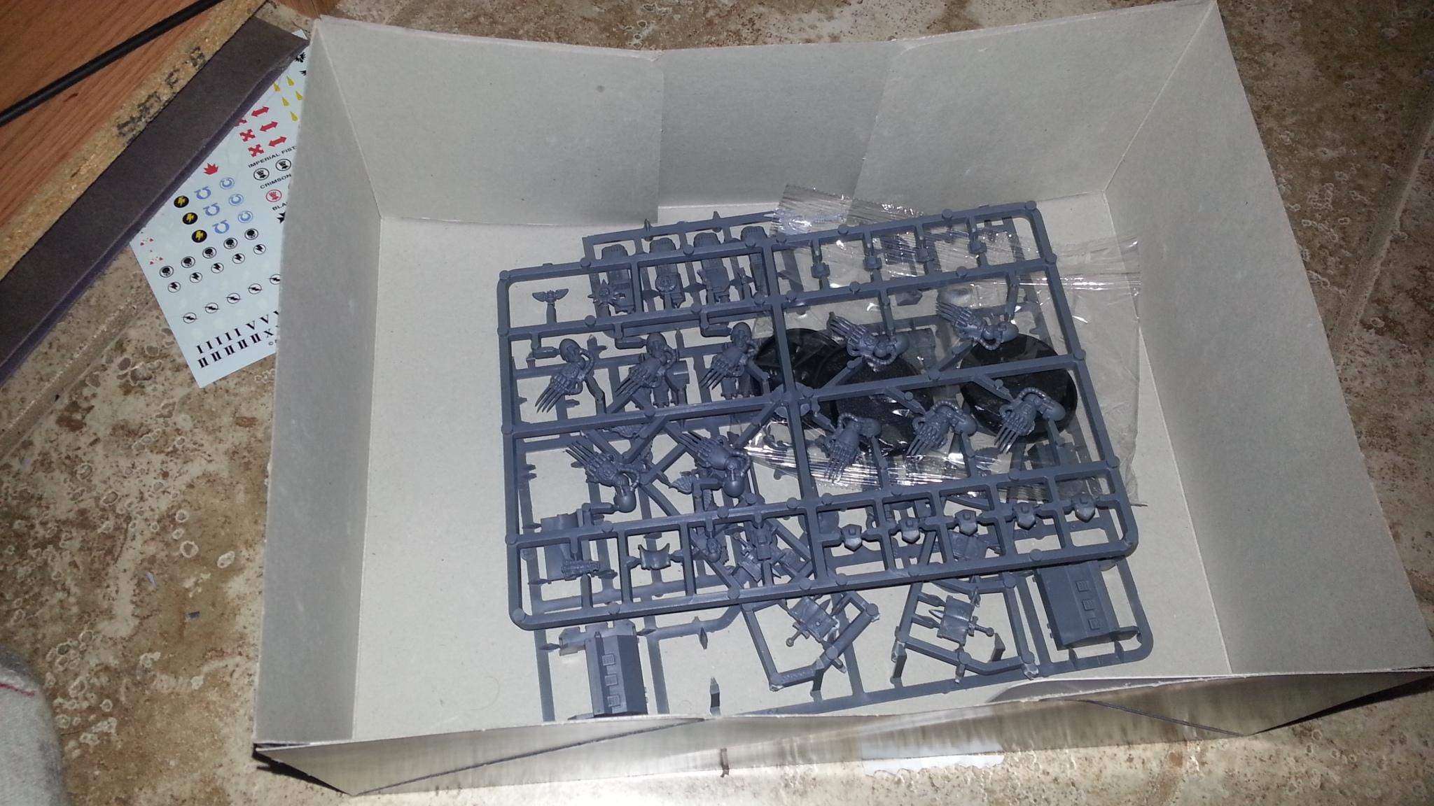 new on sprue bits pile