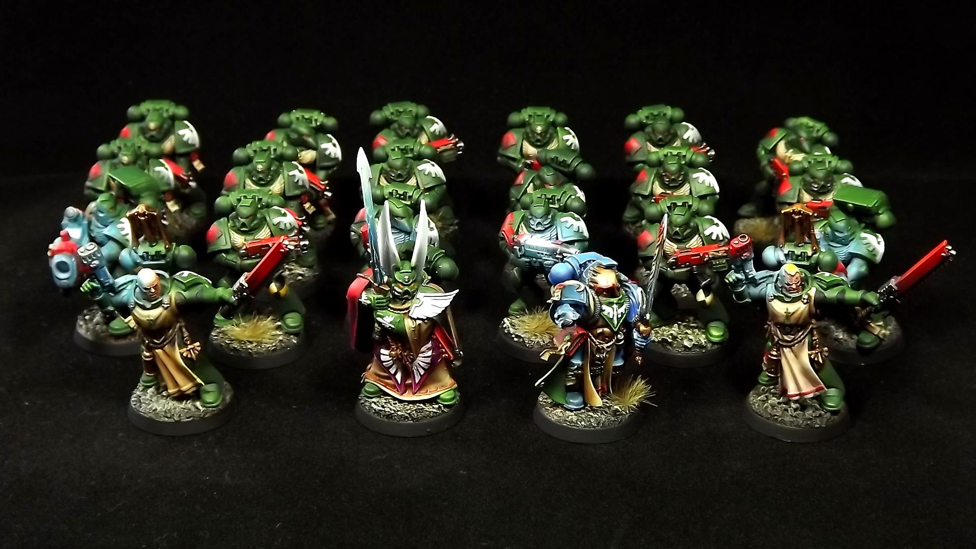 A&atilde;&copy;ro, Angel, Dark, Green, Librarian, Red, Squadron, Warhammer 40,000, Warhammer Fantasy