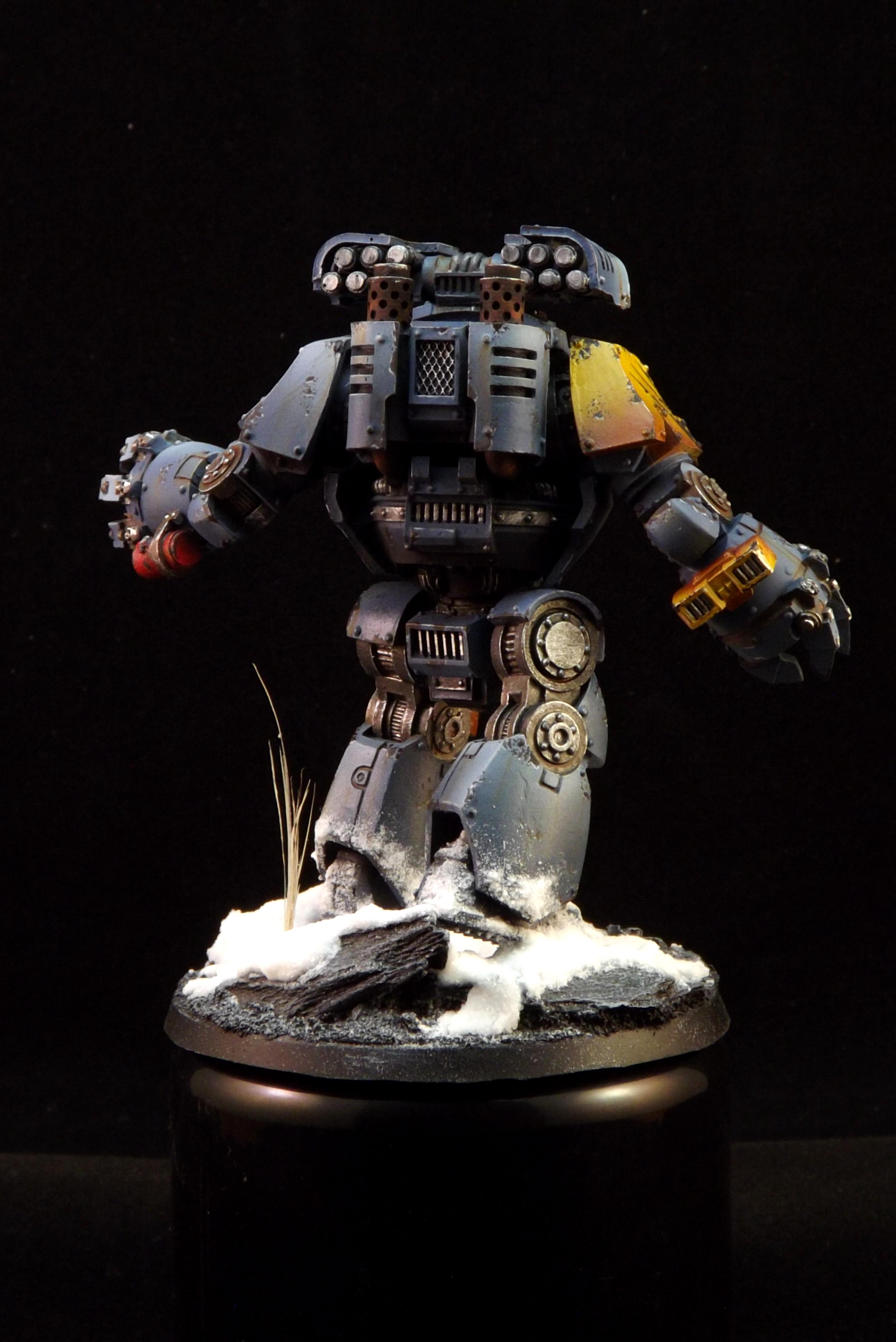 Contemptor, Grey, Snow, Space, Warhammer 40,000, Warhammer Fantasy, Wolves, Yellow