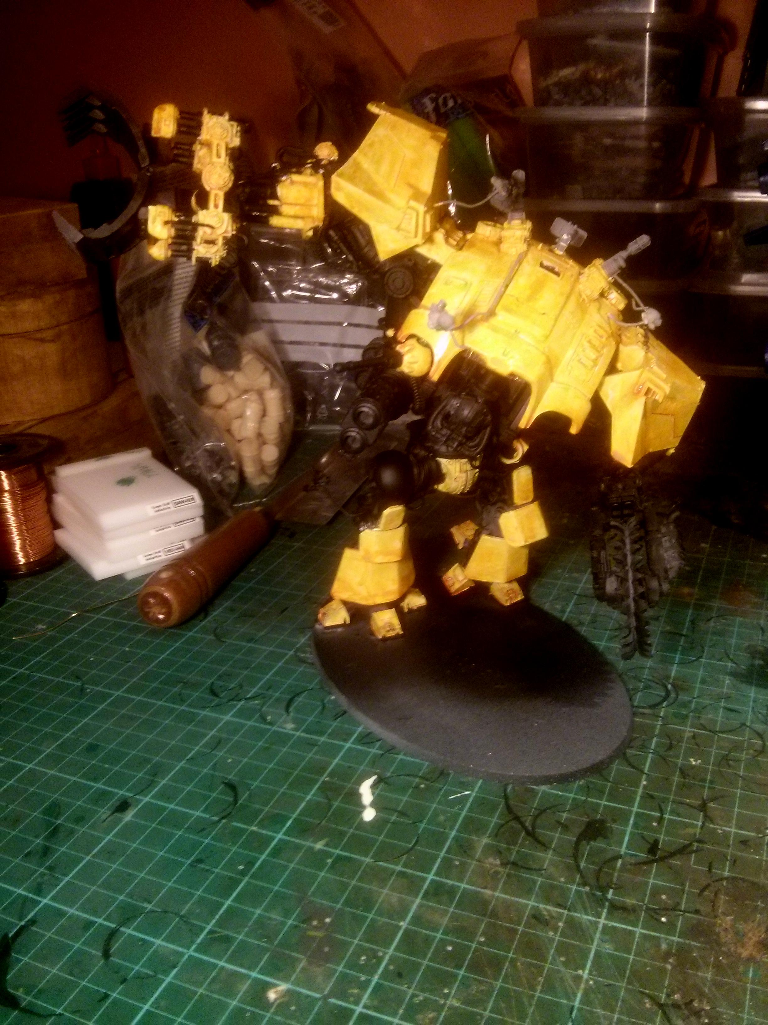 First licks of paint