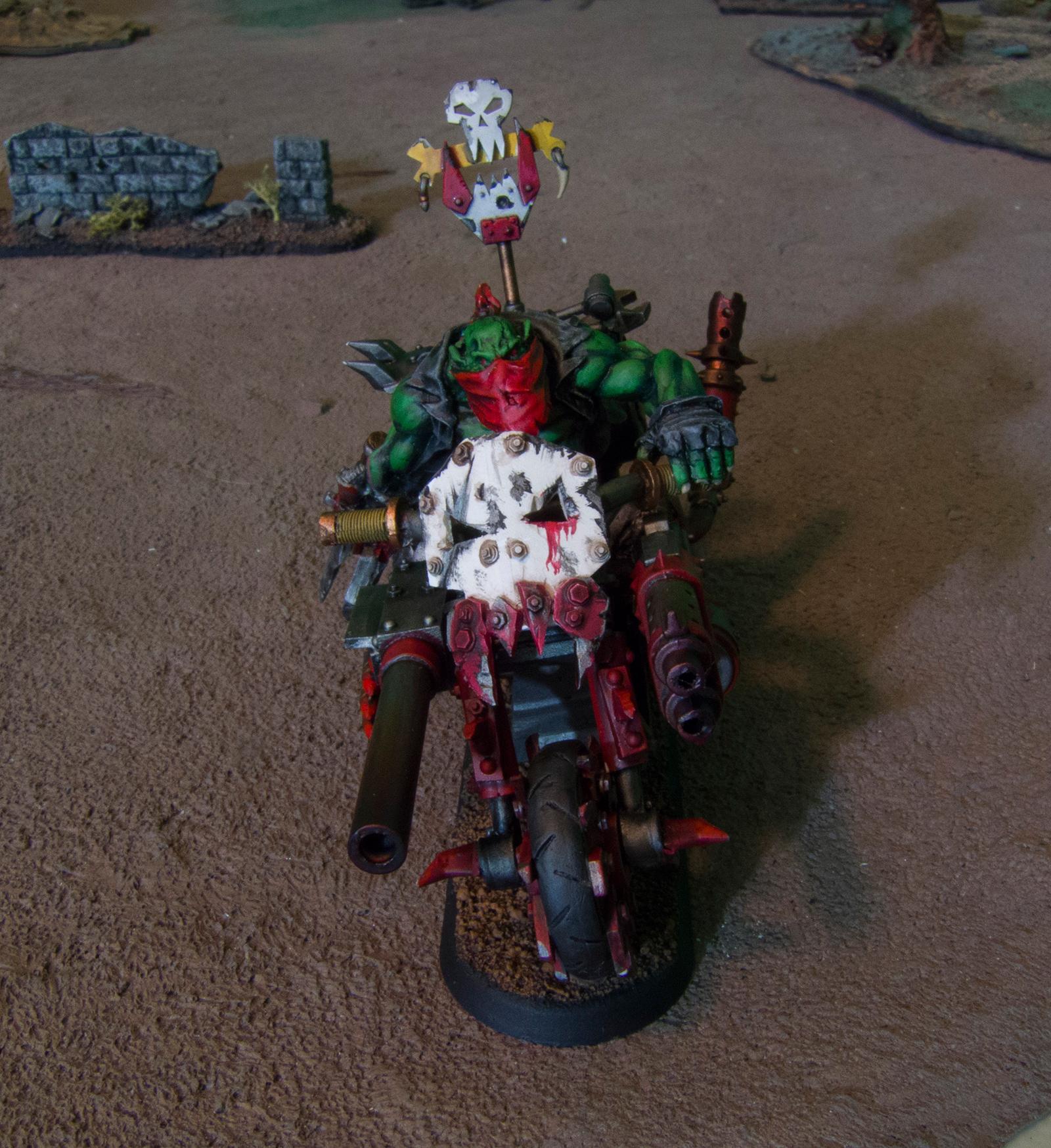 Badass Biker, Bike, Maxmini, Ouze, Power Klaw, Warhammer 40,000, Wazdakka Gutsmek