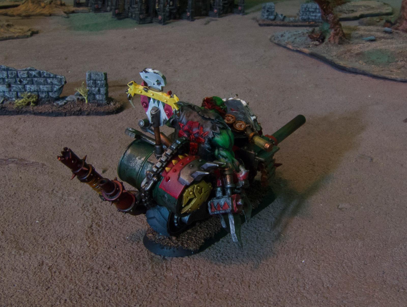 Badass Biker, Bike, Maxmini, Ouze, Power Klaw, Warhammer 40,000, Wazdakka Gutsmek