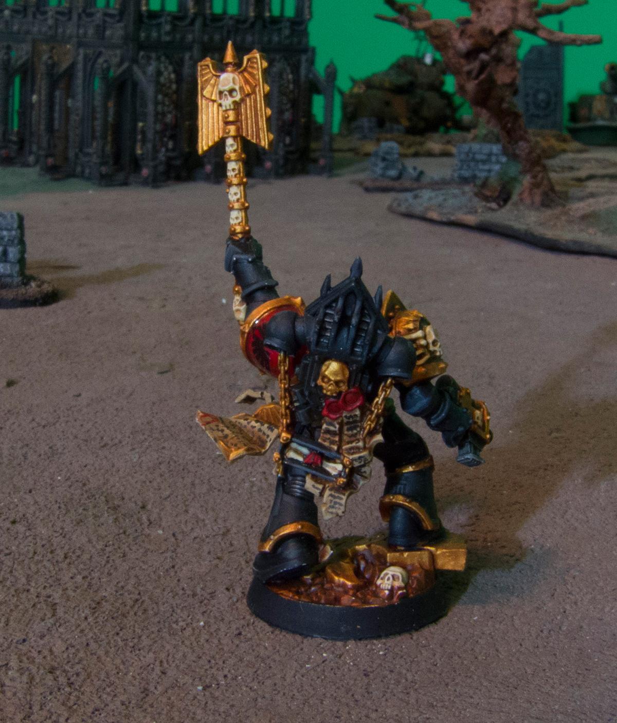Chaplain, Ouze, Power Armor, Space Marines, Warhammer 40,000