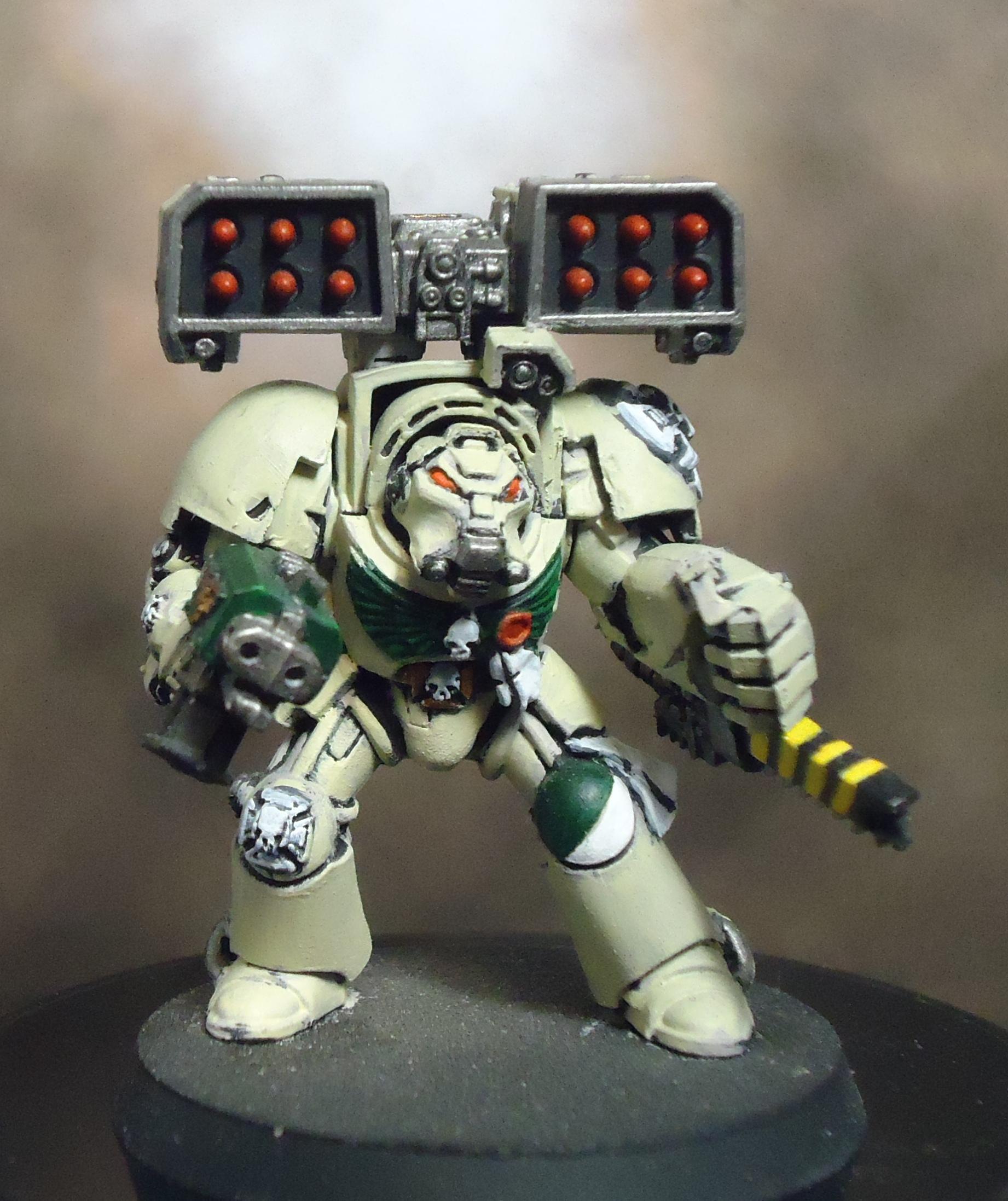 Chain Fist, Cyclone Missile Launcher, Dark Angels, Deathwing, Space Marines, Terminator Armor