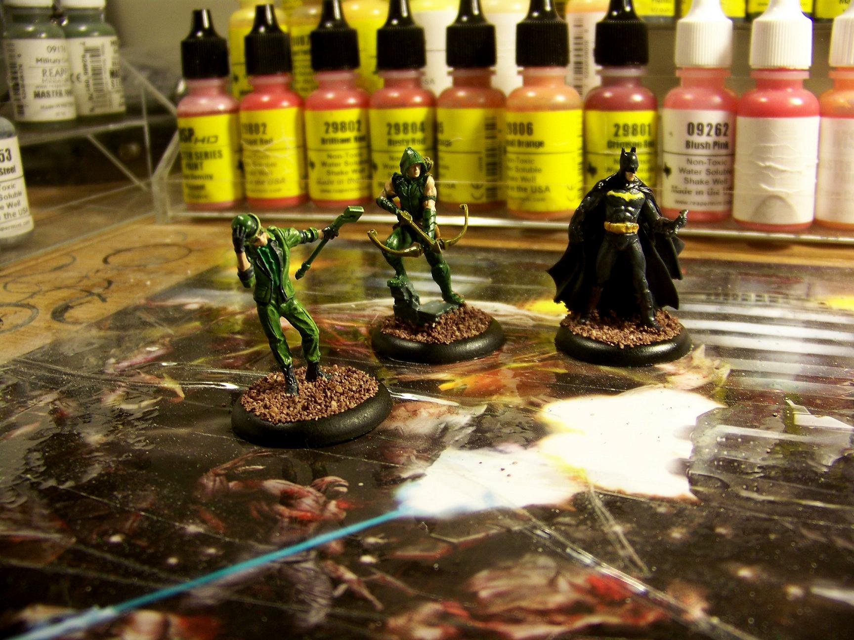 Batman, Green Arrow, Knight Models, Riddler