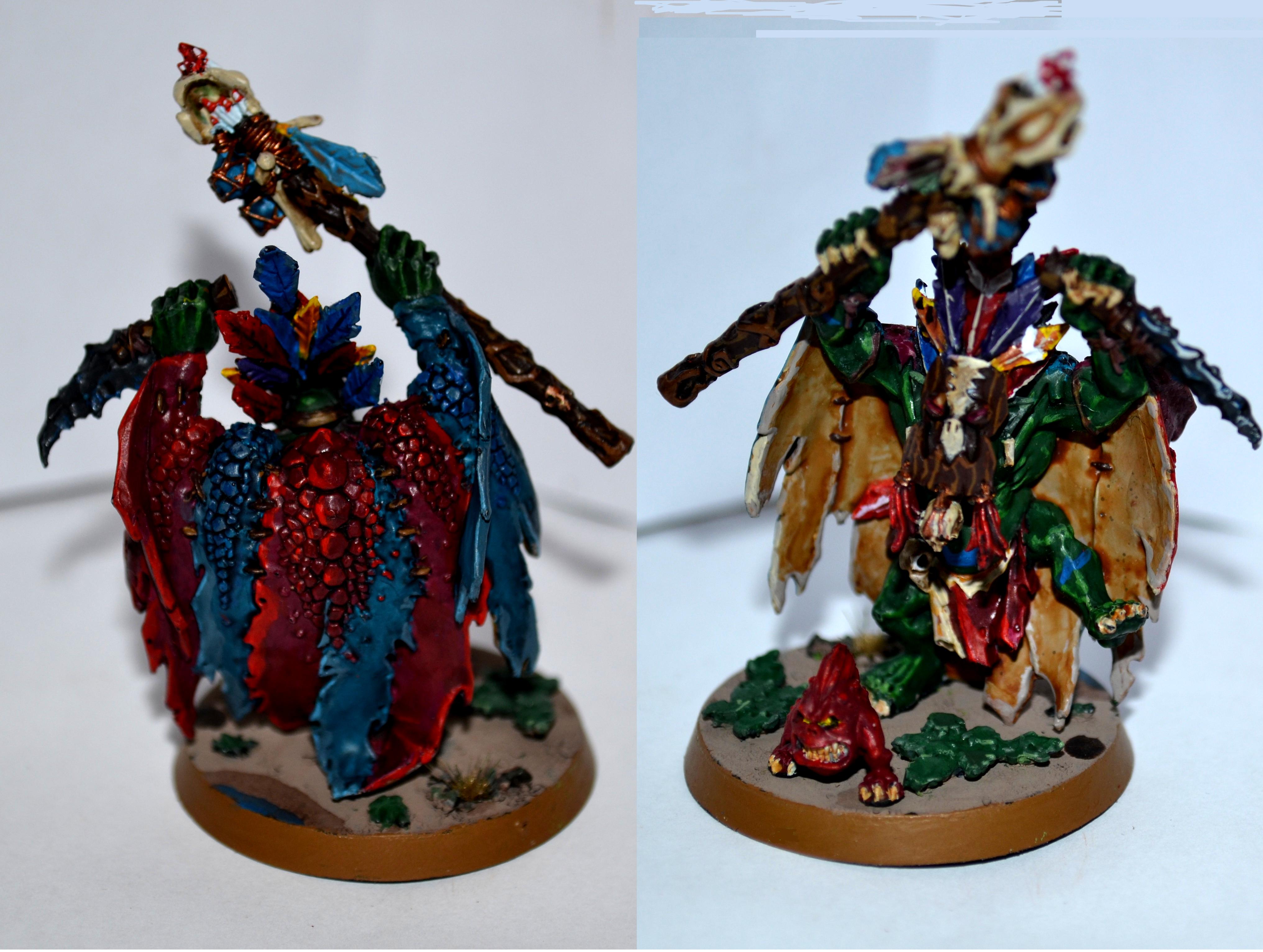 Cloack, Greenskin, Leaves, Orcs, Prophet, Shaman, Squigs, Staff, Wurrzag