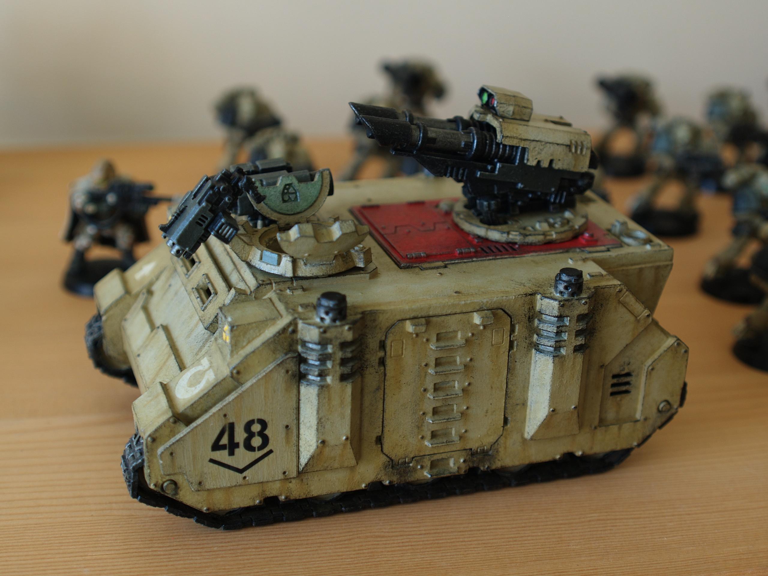 Astartes, Firstborn, Imperial, Operation Desert Storm Xxiv, Razorback, Space Marine Afrika Korps, Space Marines, Tank, Ultramarines Afrika Korps