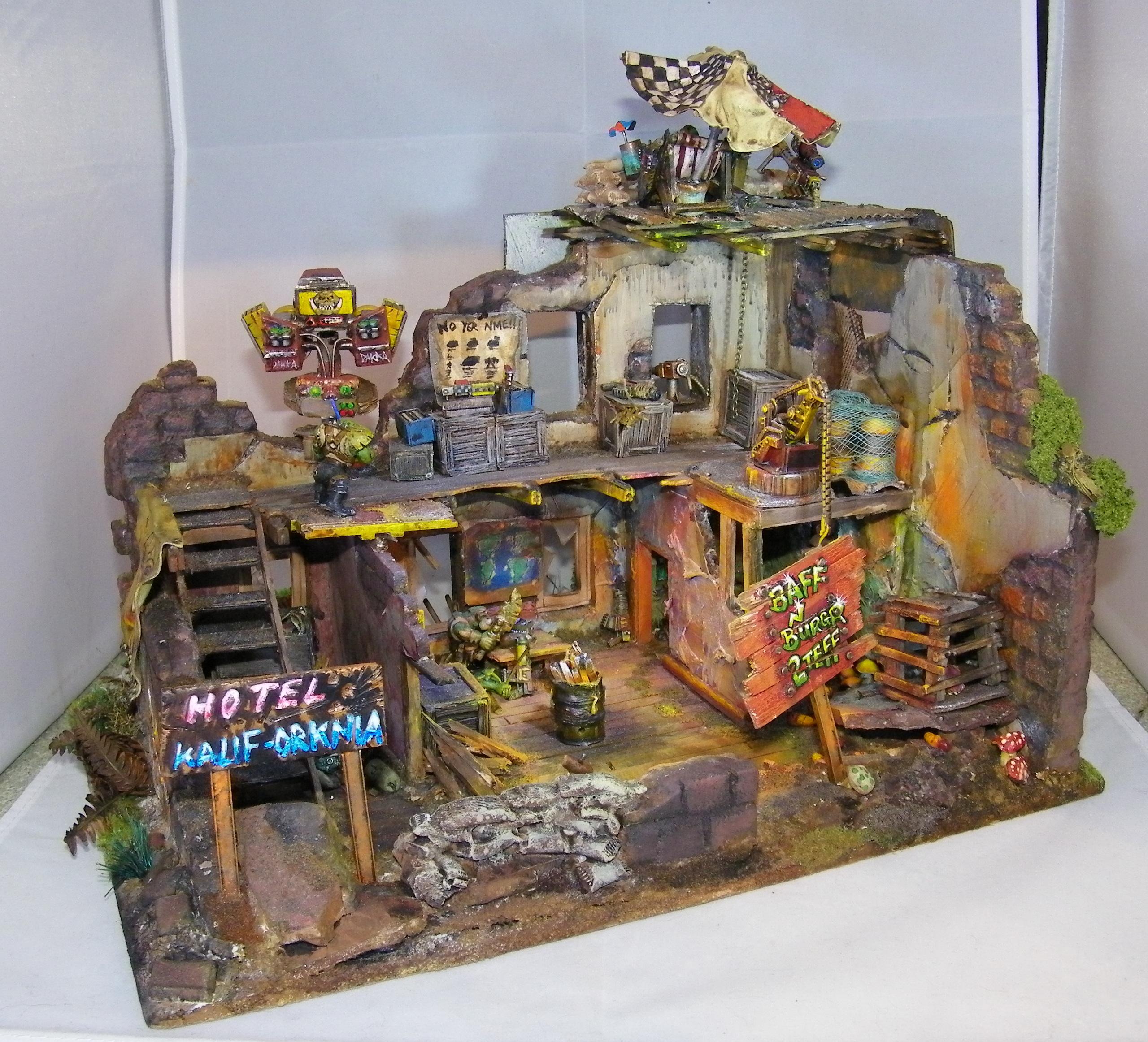 Diorama, Humor, Orks, Terrain