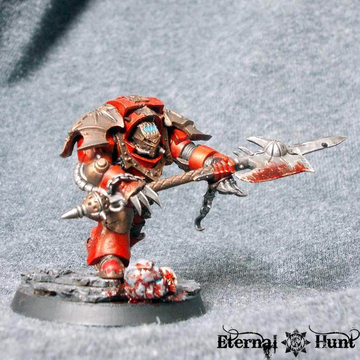 Cataphractii, Chaos, Chaos Space Marines, Conversion, Khorne, Khorne's Eternal Hunt, Kitbash, Red Butcher, Terminator Armor, Warhammer 40,000, World Eaters