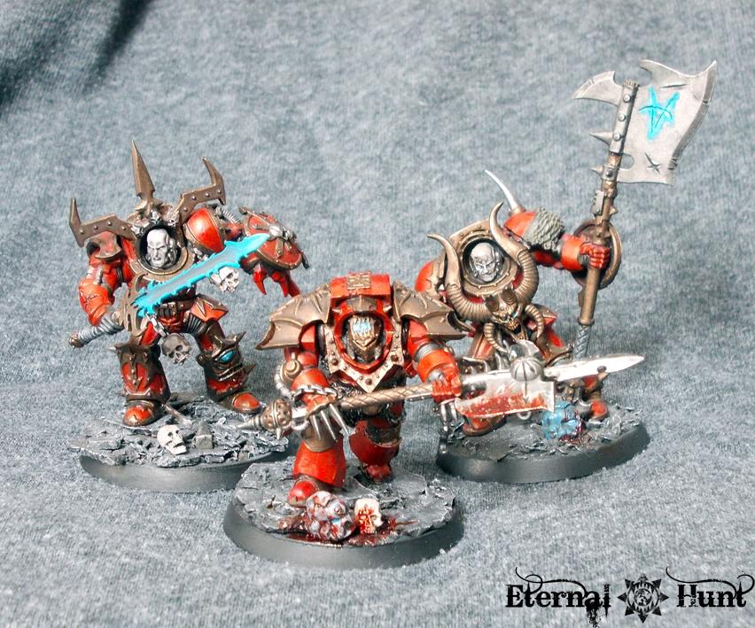 Cataphractii, Chaos, Chaos Space Marines, Conversion, Khorne, Khorne's Eternal Hunt, Kitbash, Red Butcher, Terminator Armor, Warhammer 40,000, World Eaters