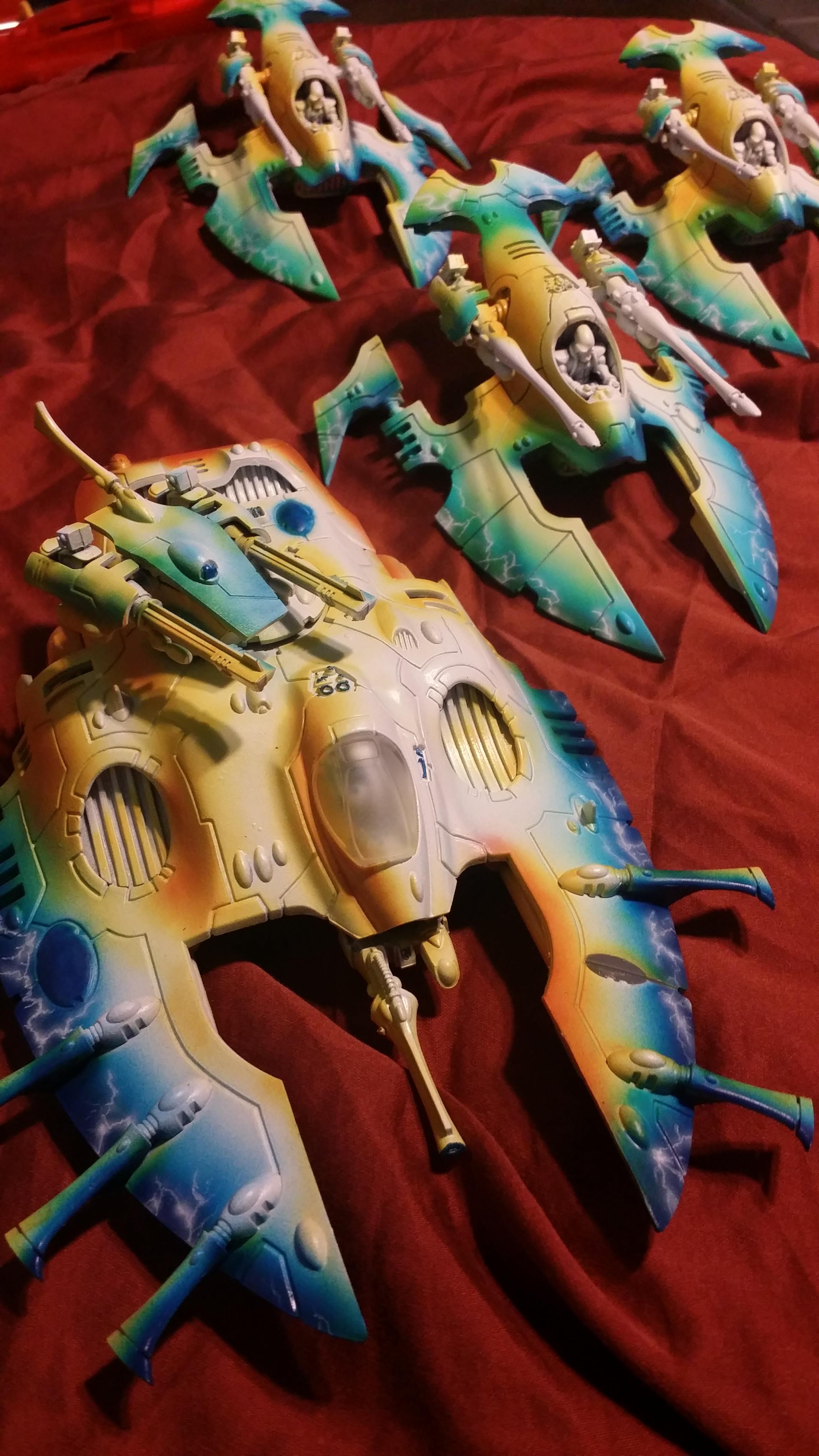 Eldar, Eldar Hornets, Eldar Wave Serpent, Hornet, Wave Serpent