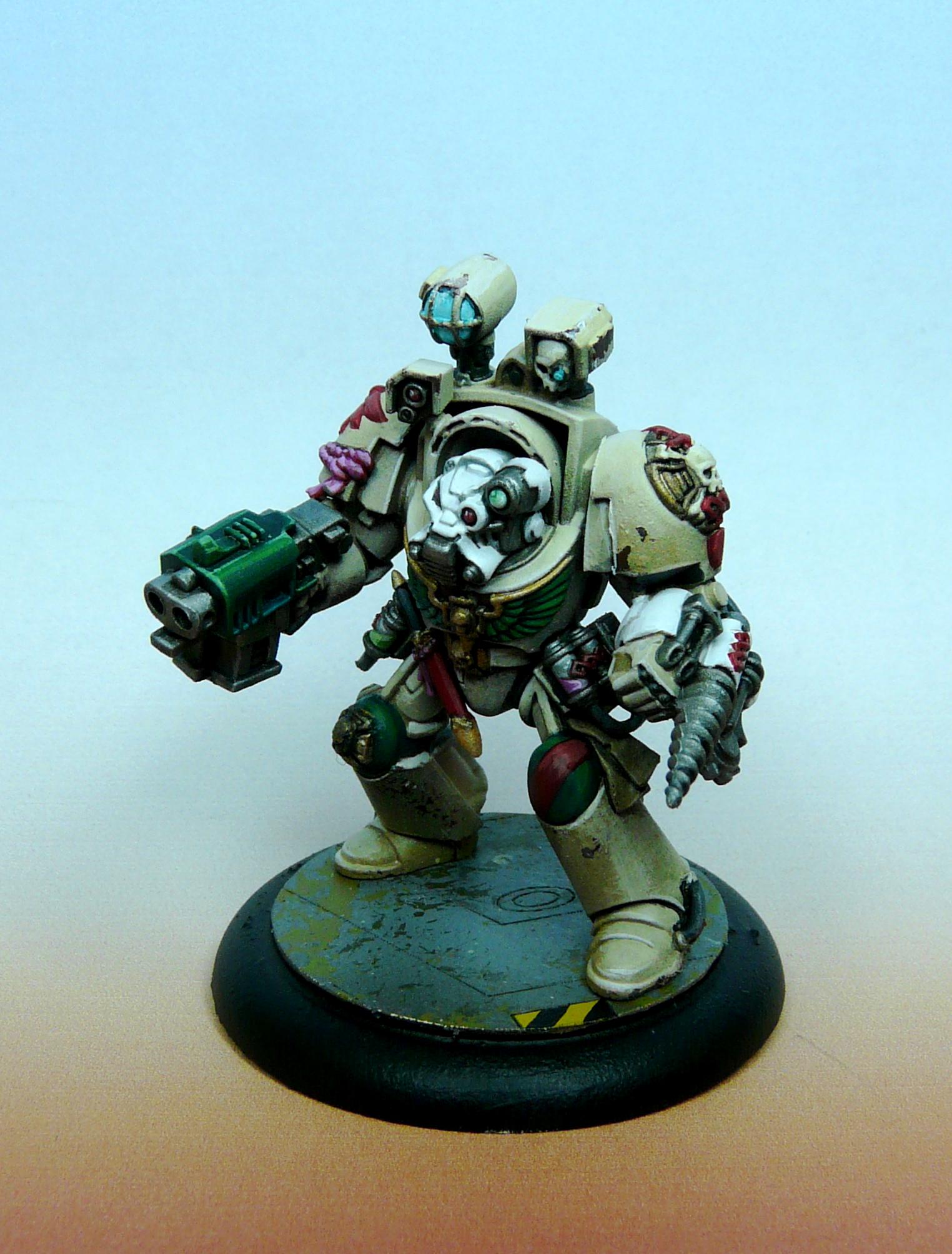 Adeptus Astartes, Apothecary, Dark Angels, Deathwing, Infantry, Space Marines, Terminator Armor, Warhammer 40,000