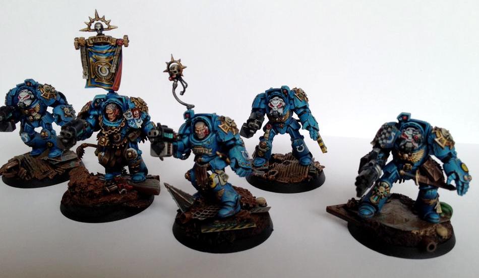 Space Marines, Terminator Armor, Ultramarines, Warhammer 40,000 ...