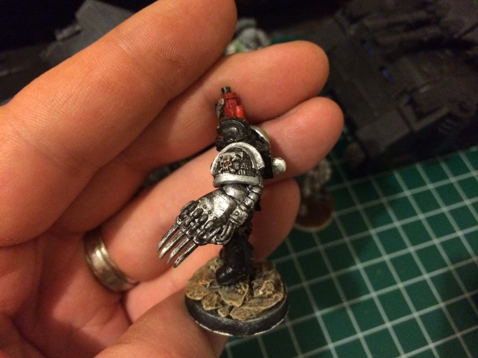 Deathwatch Assault marine WIP (side)