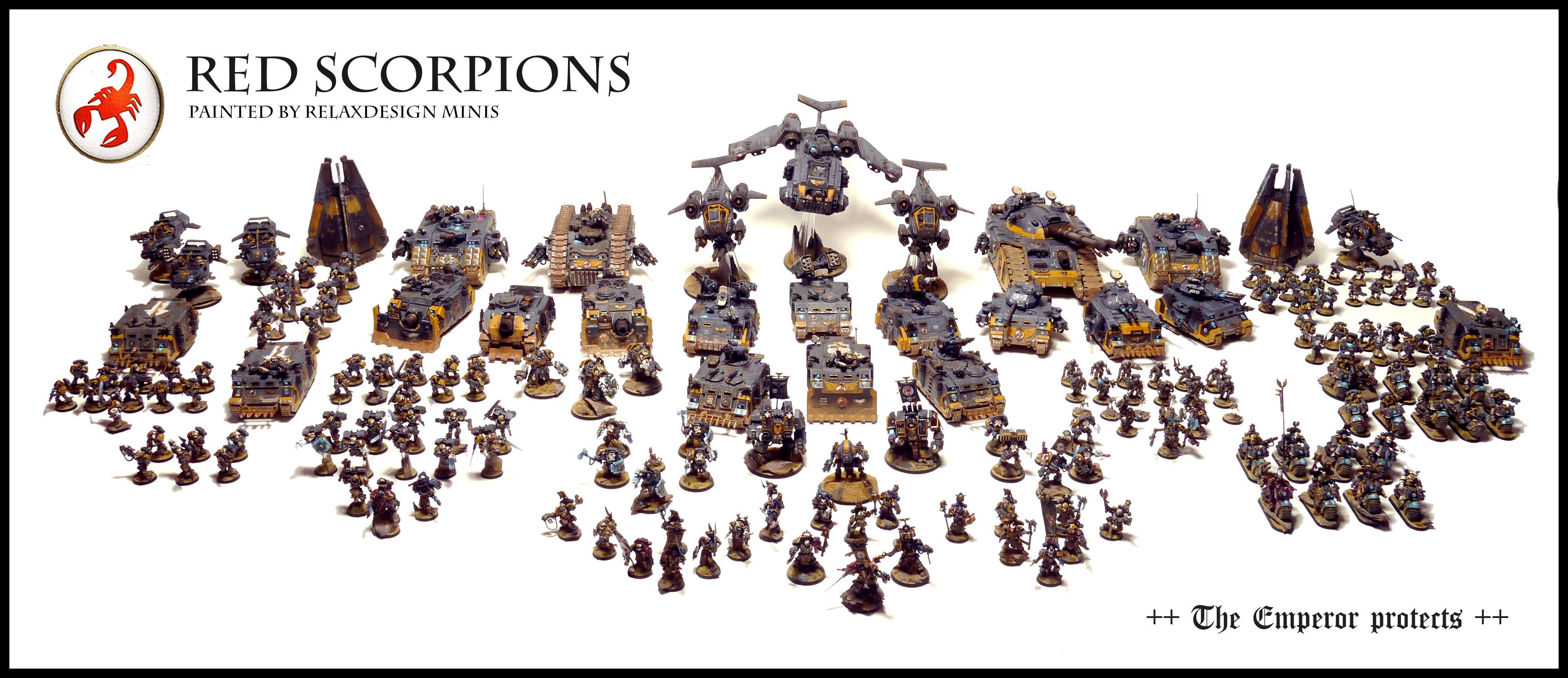 Army, Forge World, Games Workshop, Red Scorpions, Space Marines, Warhammer 40,000, Warhammer Fantasy