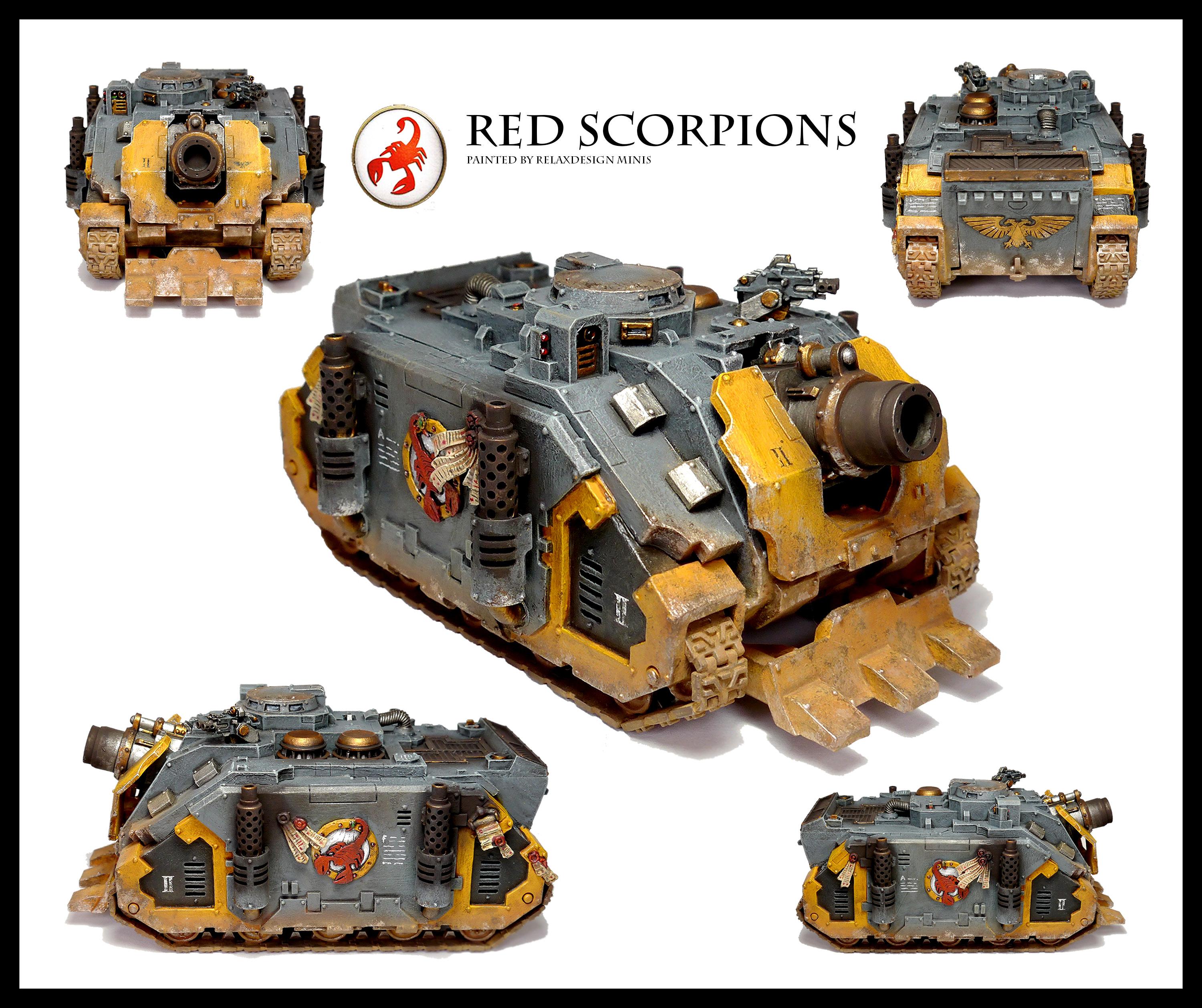 Forge World, Games Workshop, Red Scorpions, Space Marines, Vindicator, Warhammer 40,000, Warhammer Fantasy