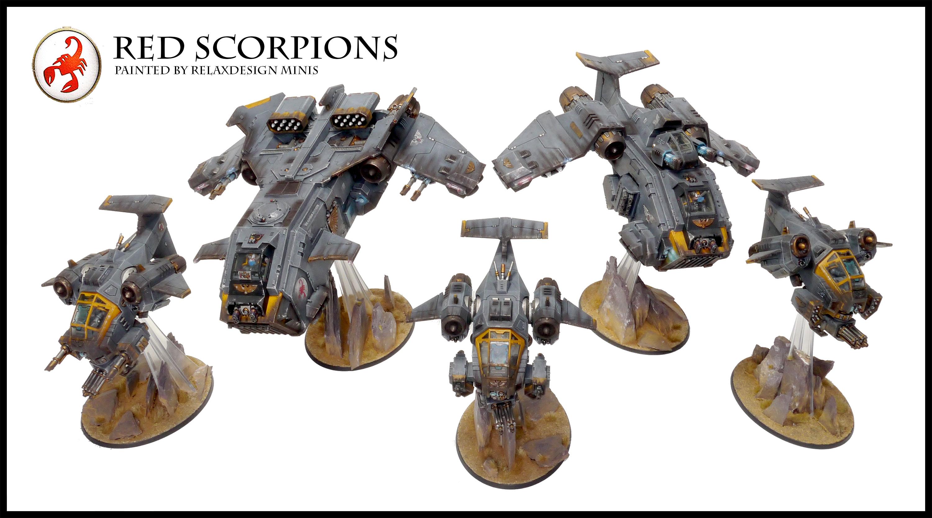 Aircraft, Forge World, Games Workshop, Red Scorpions, Space Marines, Warhammer 40,000, Warhammer Fantasy