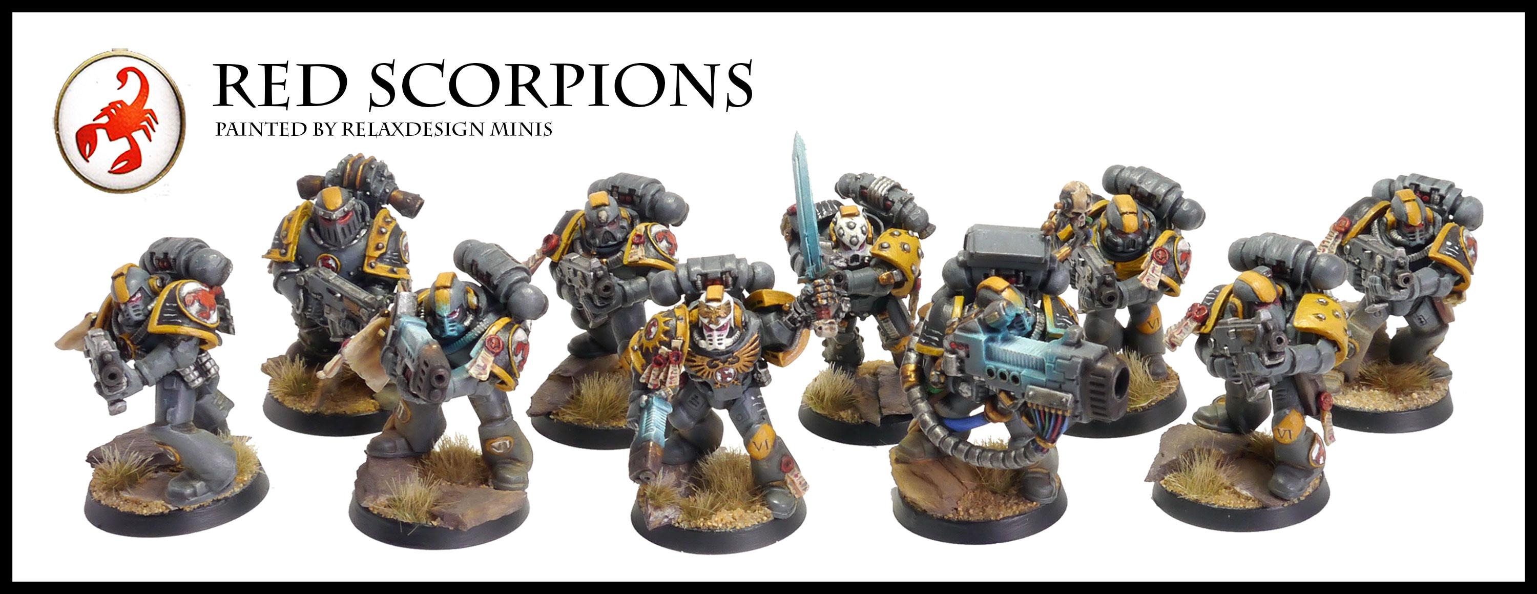 Forge World, Games Workshop, Haas, Red Scorpions, Space Marines, Squad, Tactical, Veteran, Warhammer 40,000