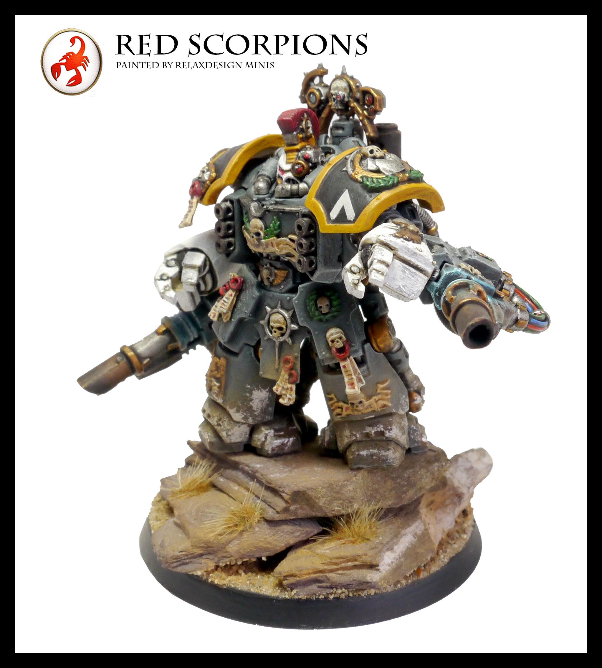 Centurion, Devastator, Forge World, Games Workshop, Red Scorpions, Sergeant, Space Marines, Warhammer 40,000, Warhammer Fantasy
