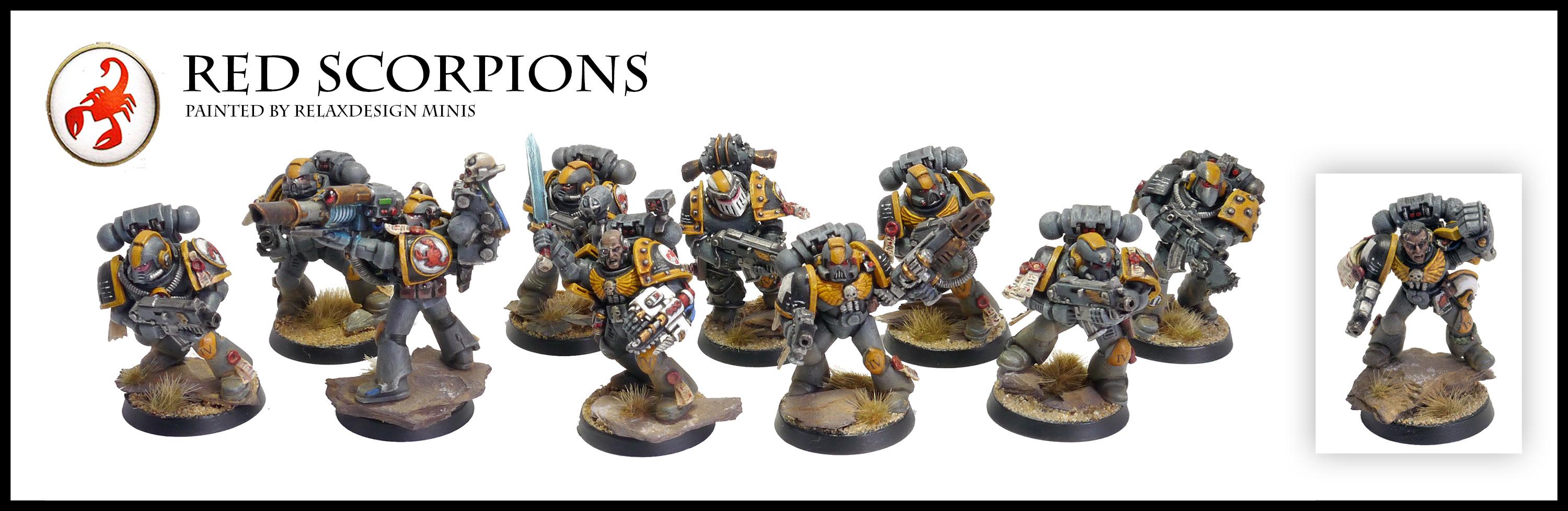 Forge World, Games Workshop, Red Scorpions, Space Marines, Tactical Squad, Warhammer 40,000, Warhammer Fantasy