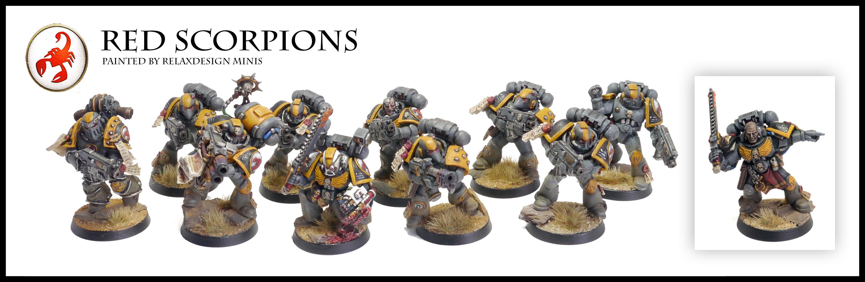 Forge World, Games Workshop, Red Scorpions, Space Marines, Tactical Squad, Warhammer 40,000, Warhammer Fantasy