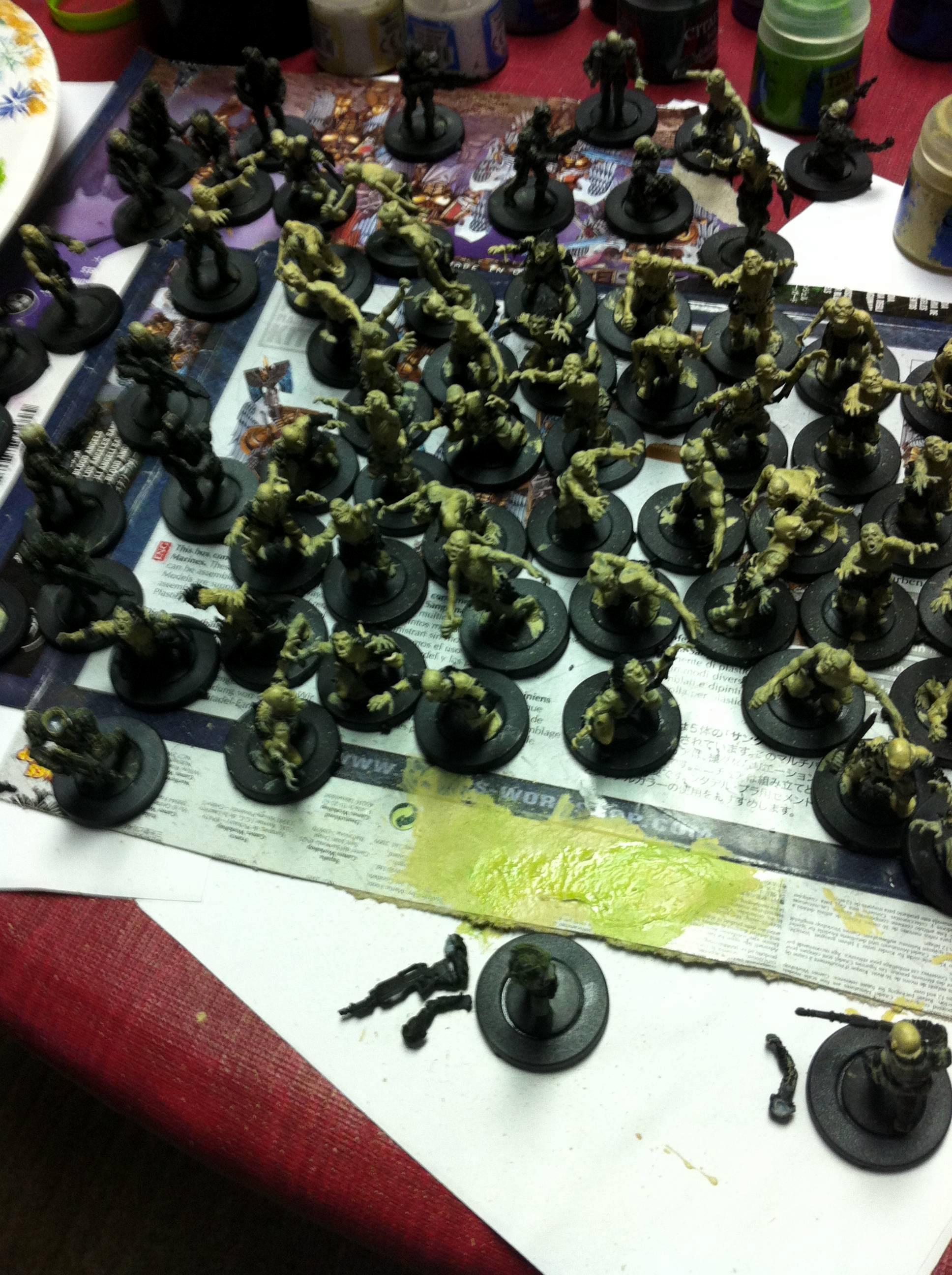 Mantic Zombies for WH40K nurgle WIPptII