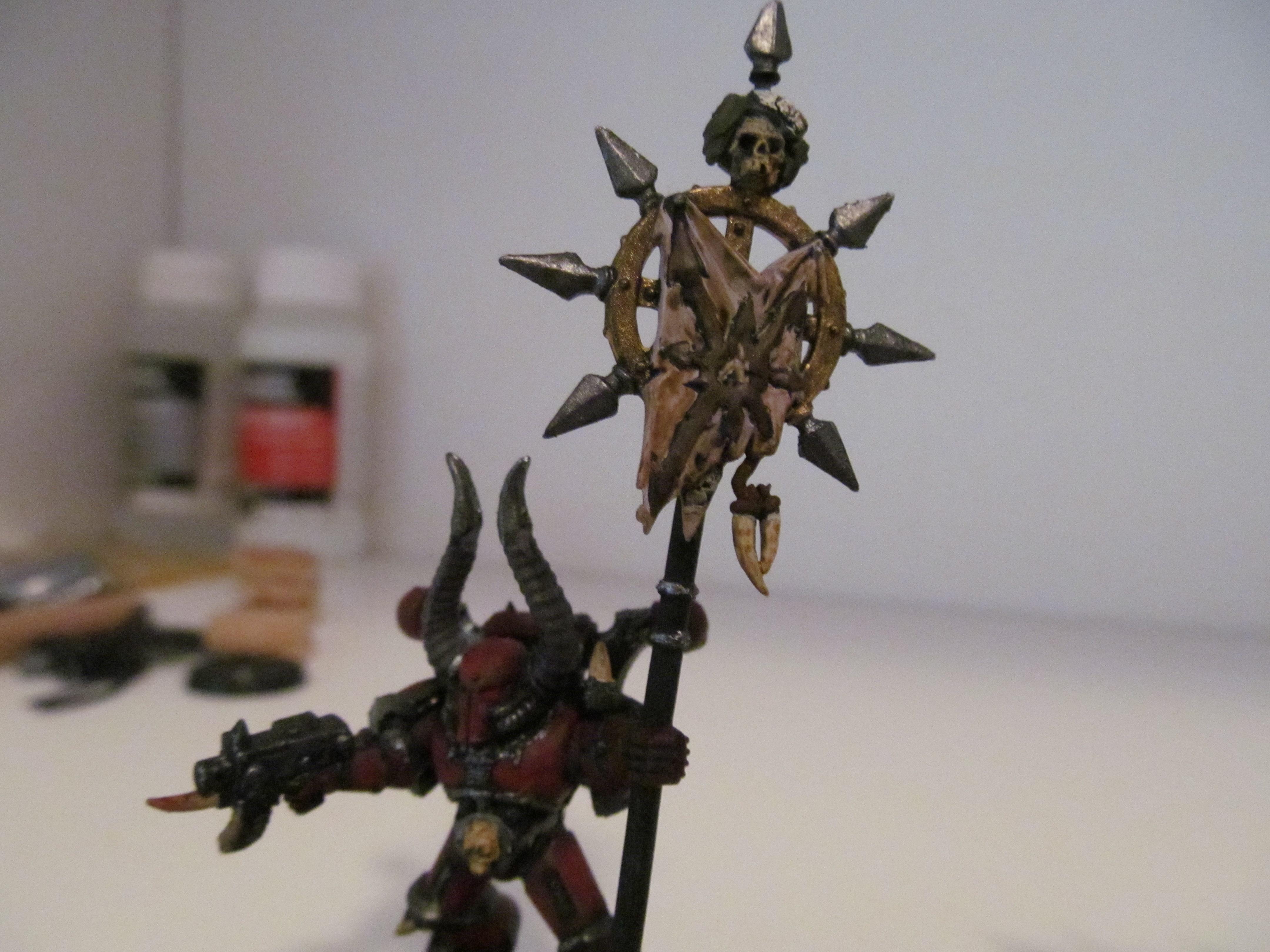 Banner, Chaos, Icon, Khorne, Space Marines