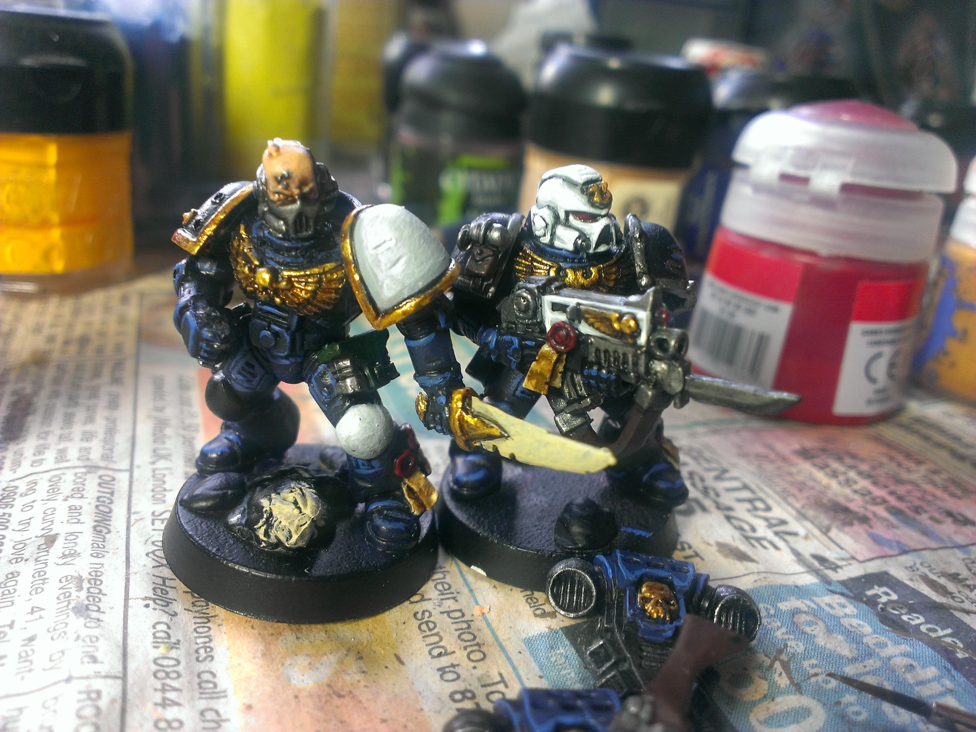 Conversion, Space Marines, Sternguard, Tyrannic War Veterans, Ultramarines, Work In Progress