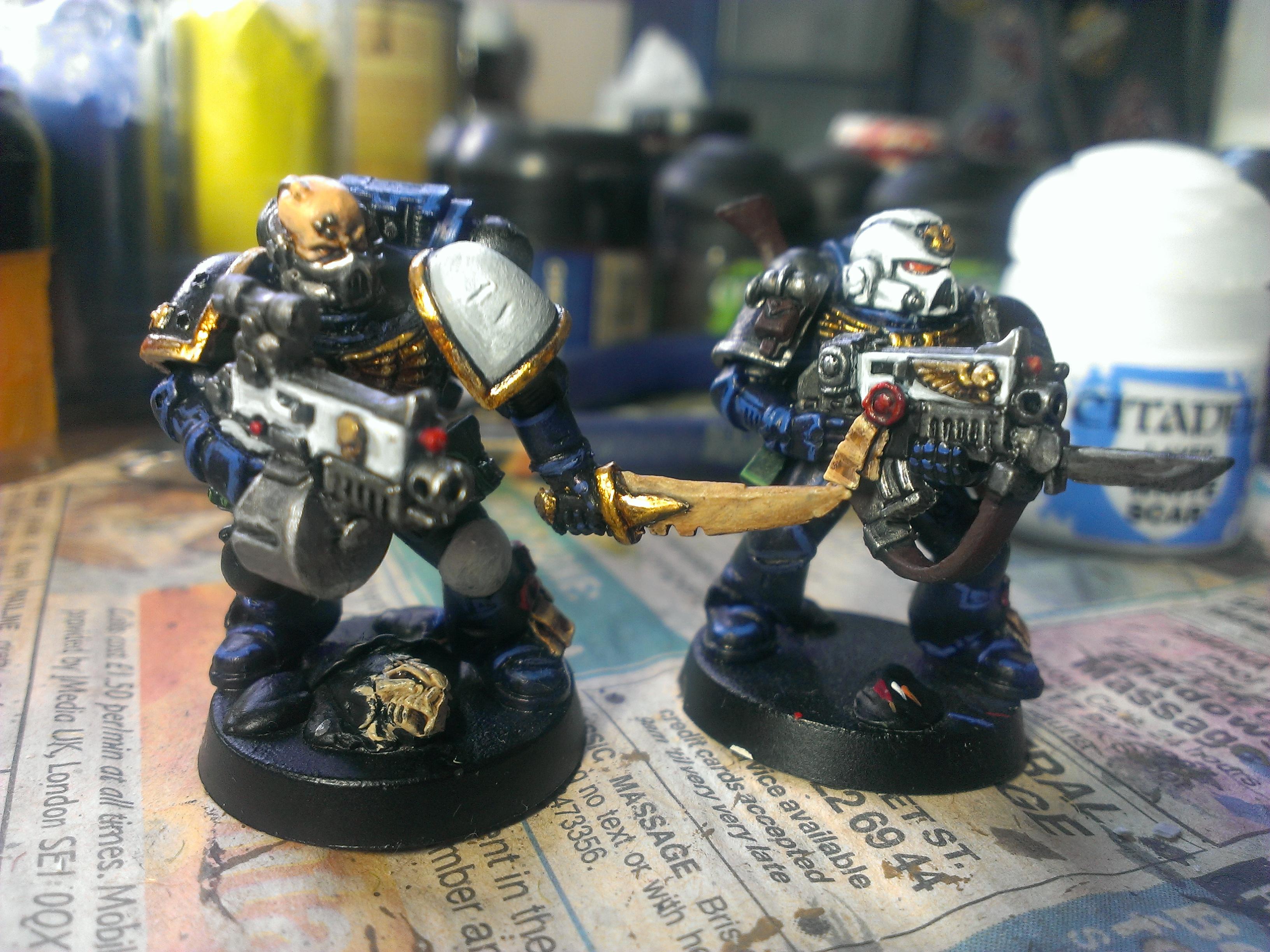 Conversion, Space Marines, Sternguard, Tyrannic War Veterans, Ultramarines, Work In Progress