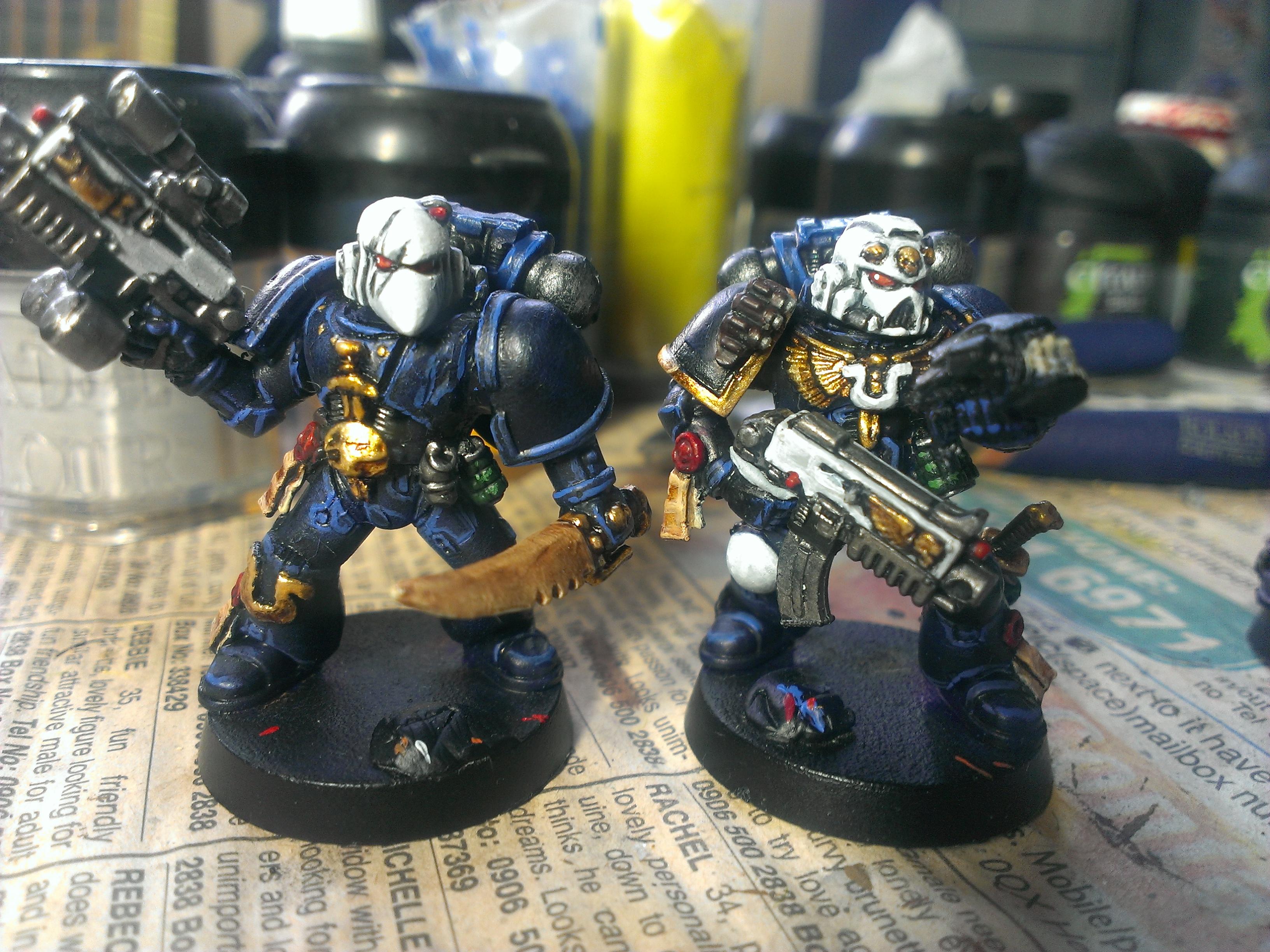 Conversion, Space Marines, Sternguard, Tyrannic War Veterans, Ultramarines, Work In Progress