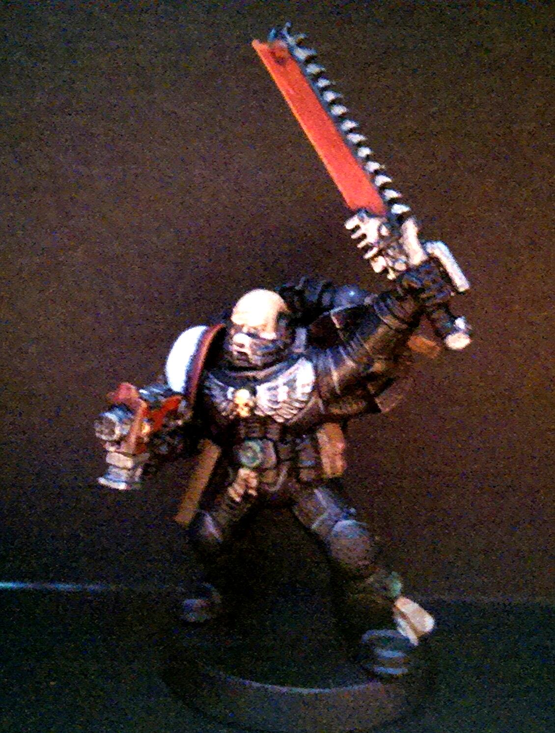 Awesome, Black, Effect, Glow, Heresy, Horus, Lightning, Object Source Lighting, Paintjob, Sargeant, Space, Space Marines, Squad, Tactical, Templar, Warhammer 40,000, Warhammer Fantasy