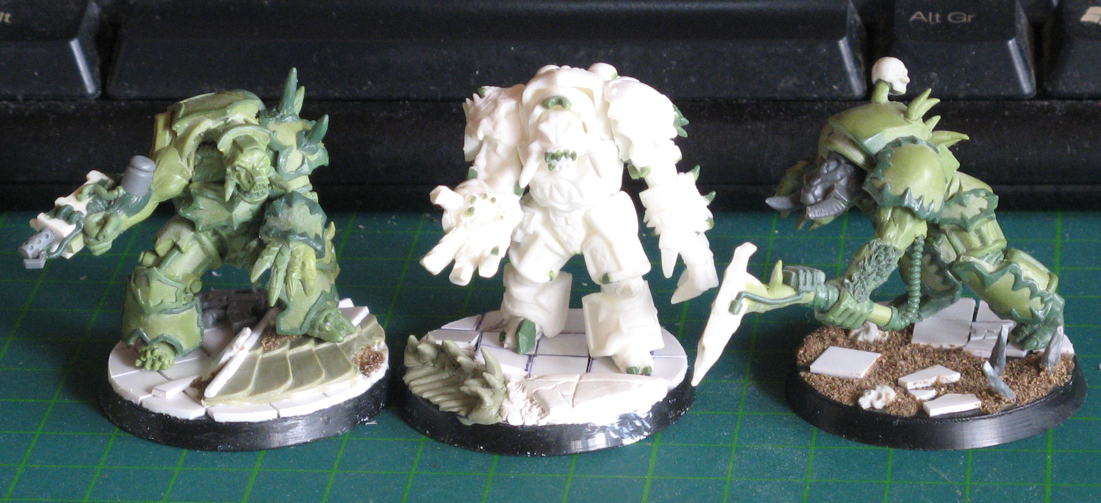 Chaos Space Marines, Possessed, Possessed Terminator, Sculpting, Terminator Armor, Warhammer 40,000