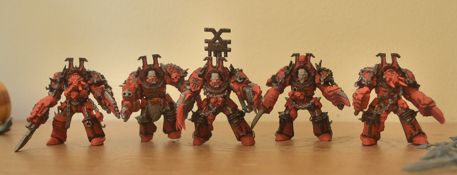 Chaos Space Marines, Khorne, Terminator Armor, Warhammer 40,000, World Eaters
