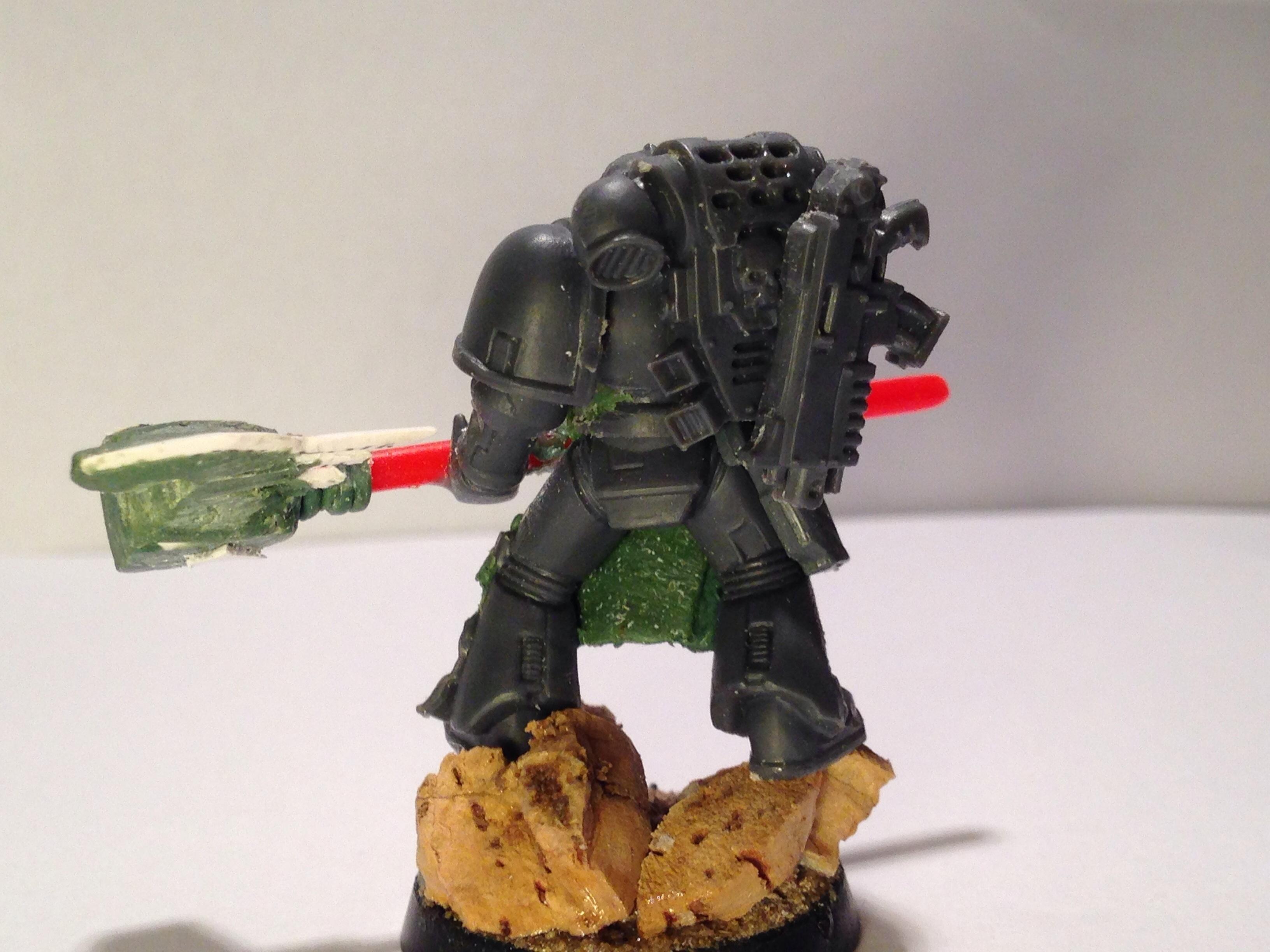 30k, Conversion, Greenstuff, Horus Heresy, Raven Guard, Space Marines, Thunder Hammer, Work In Progress